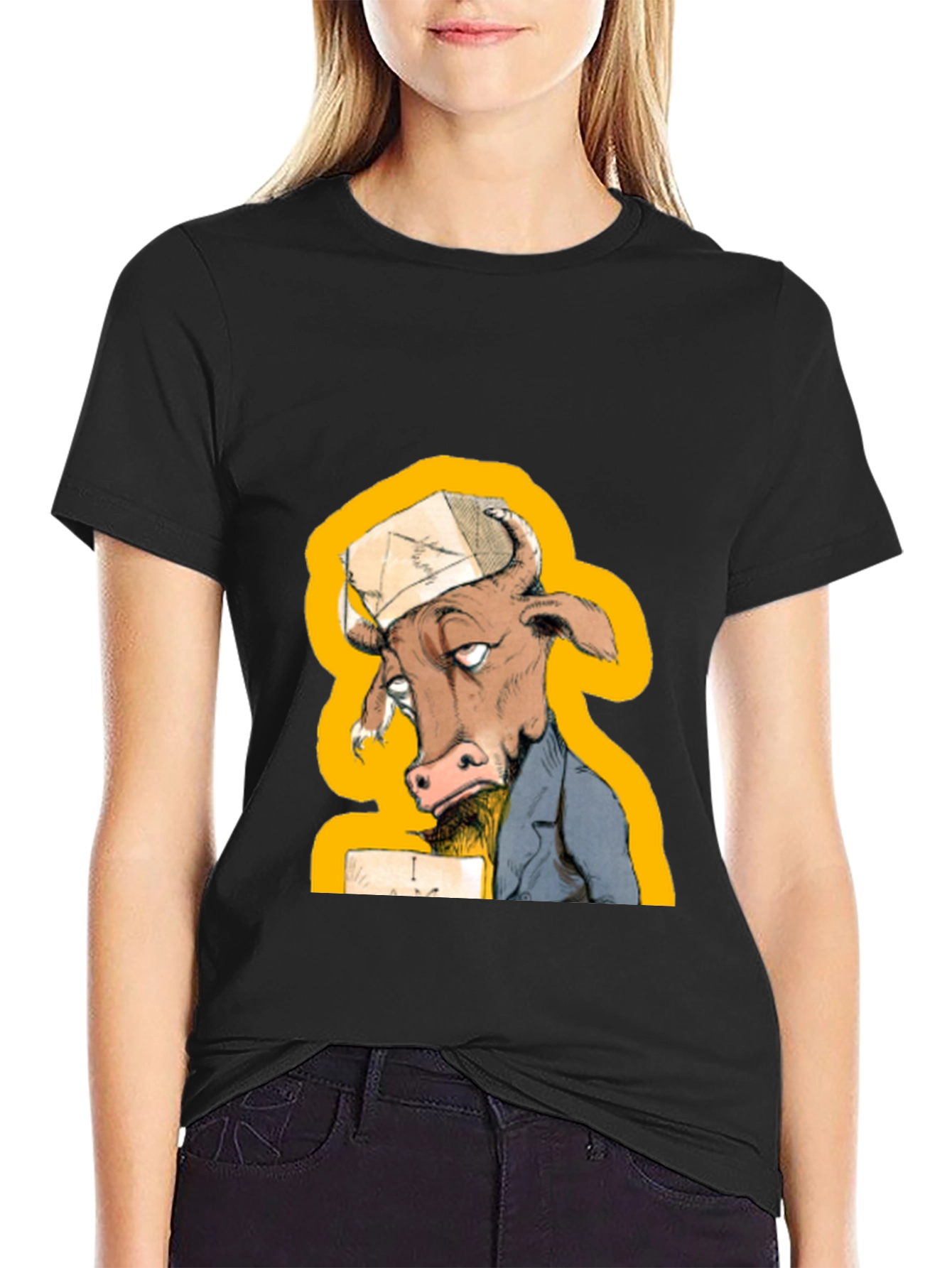 Funny Cow T-Shirt - Novelty Cartoon Animal Tee