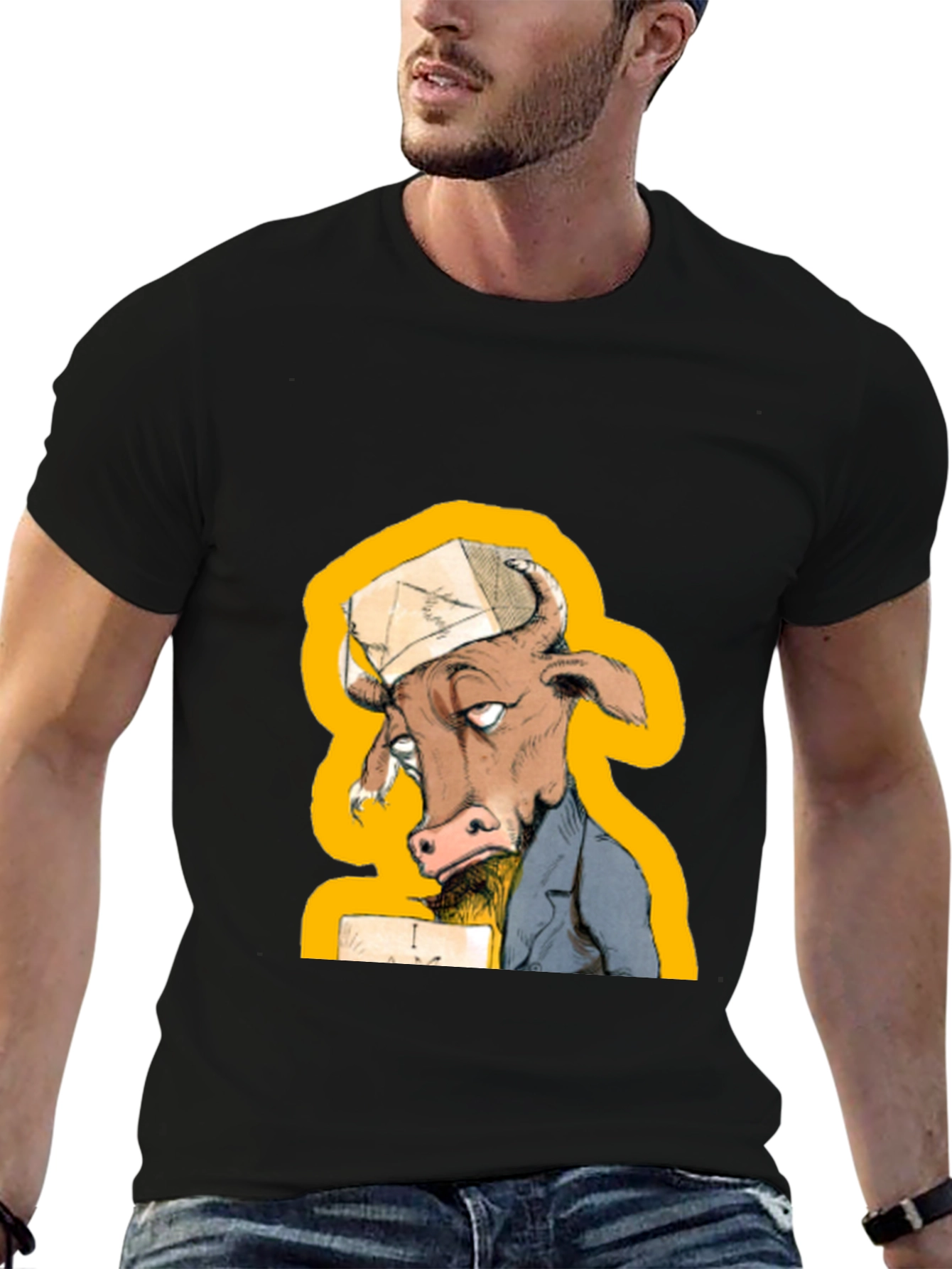 Funny Cow T-Shirt - Novelty Cartoon Animal Tee