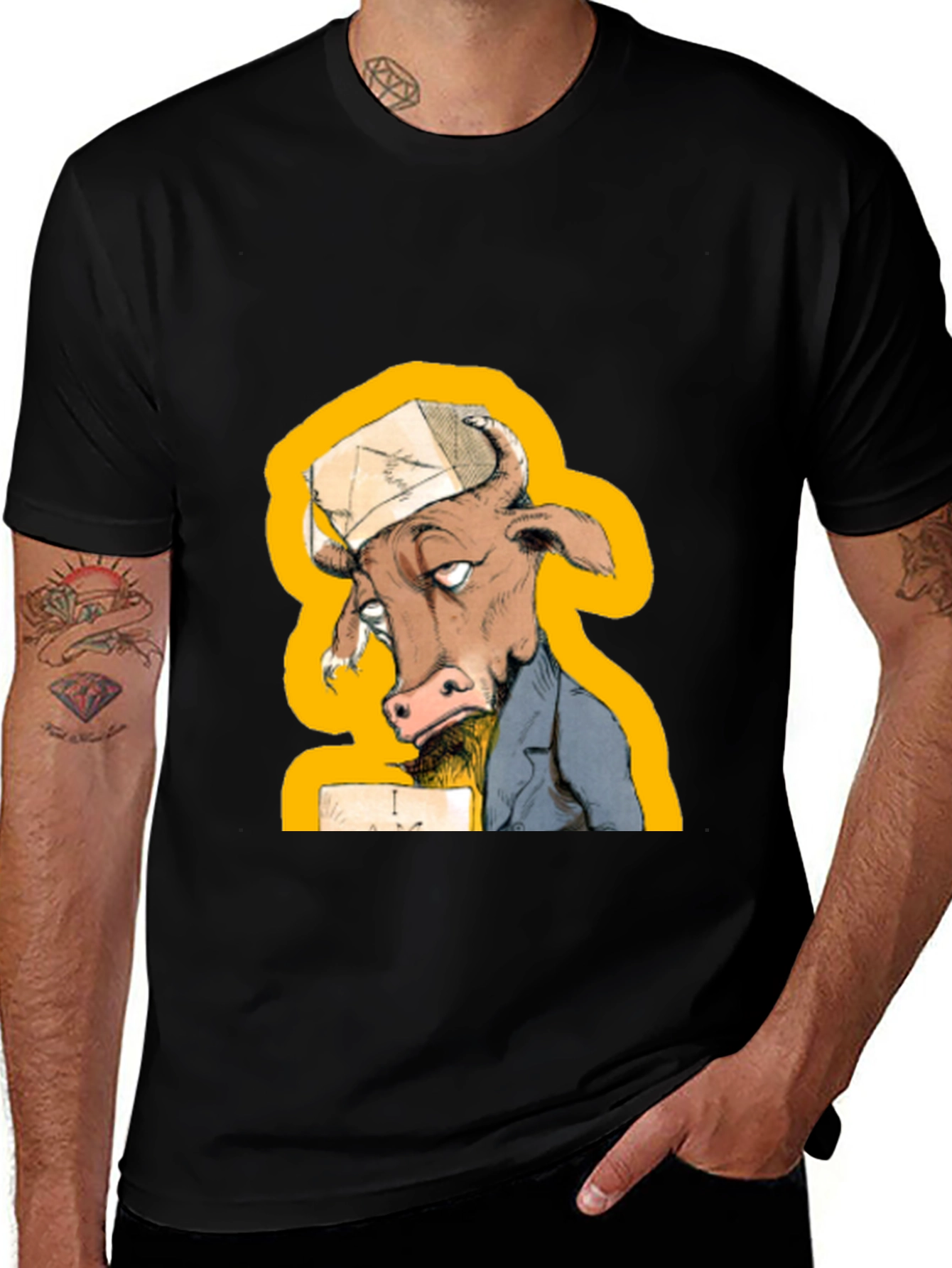 Funny Cow T-Shirt - Novelty Cartoon Animal Tee