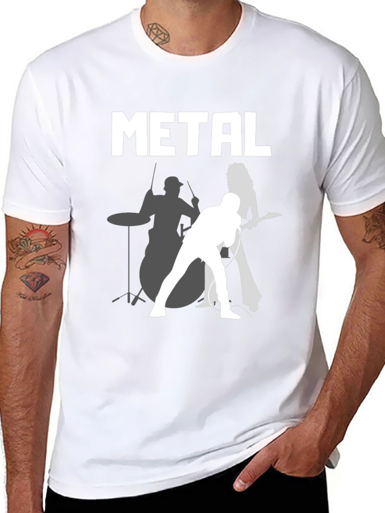 Metal Band Graphic Tee - Rock On!