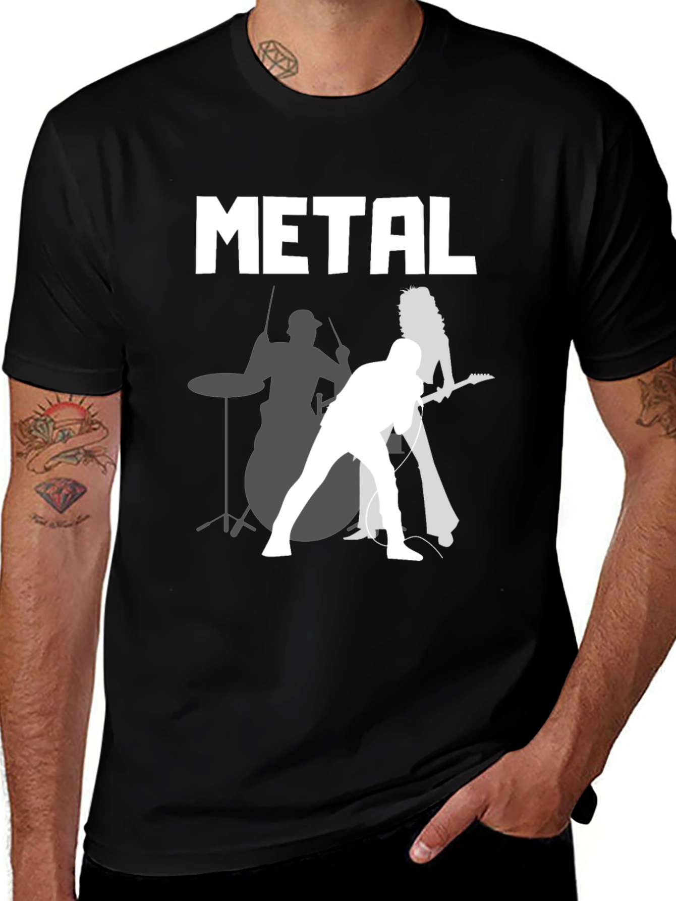 Metal Band Graphic Tee - Rock On!