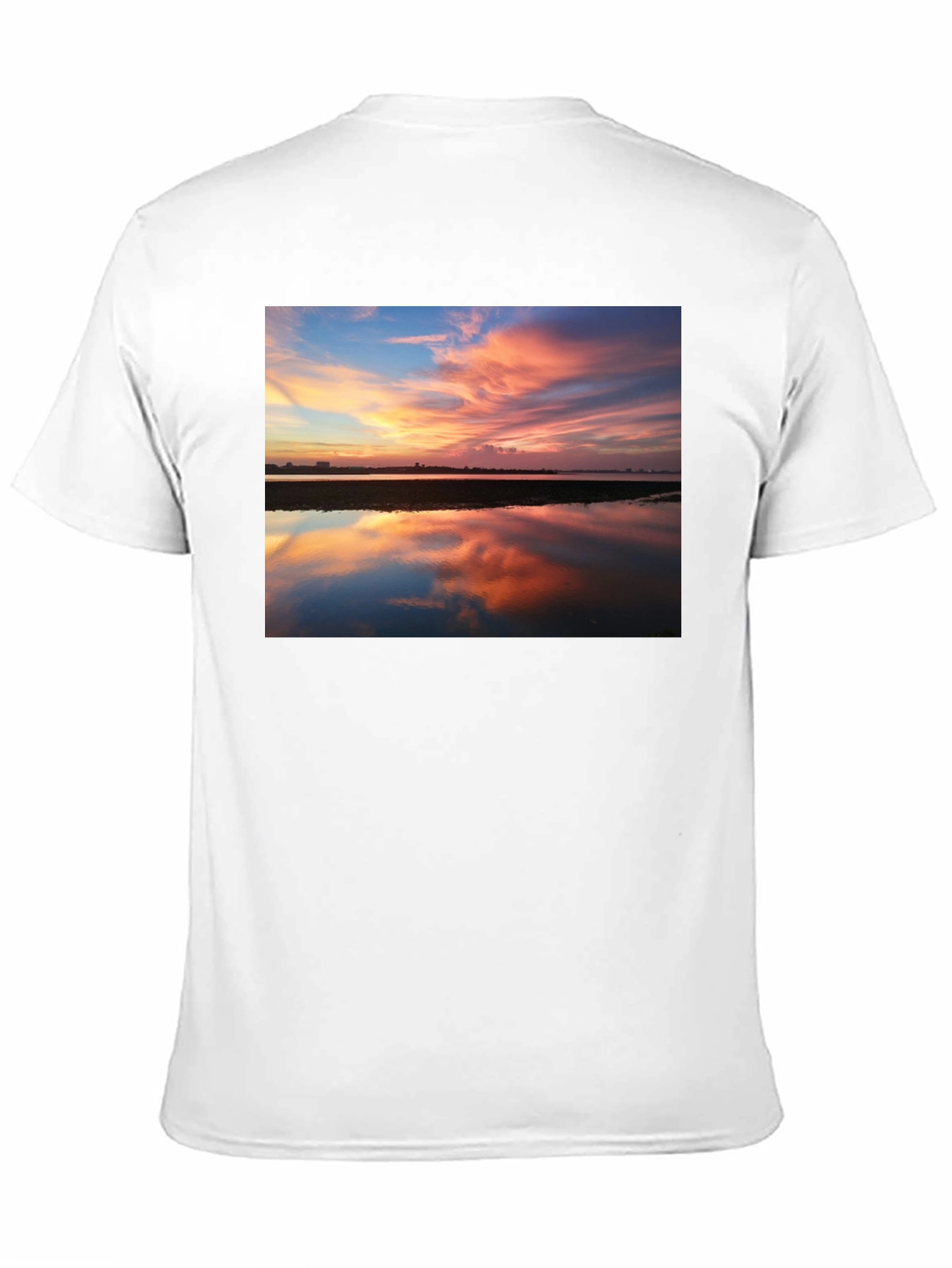 Sunset Reflection Graphic Tee - Black