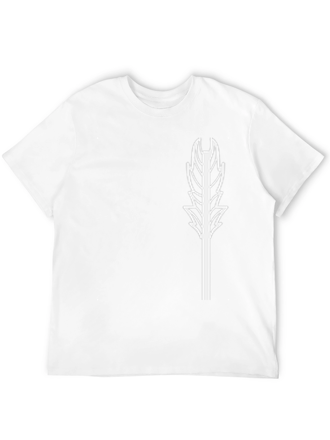 Feather Graphic Black T-Shirt