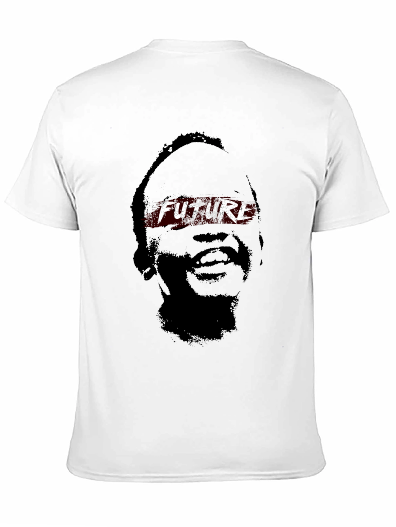 Future Portrait Graphic T-Shirt - Black