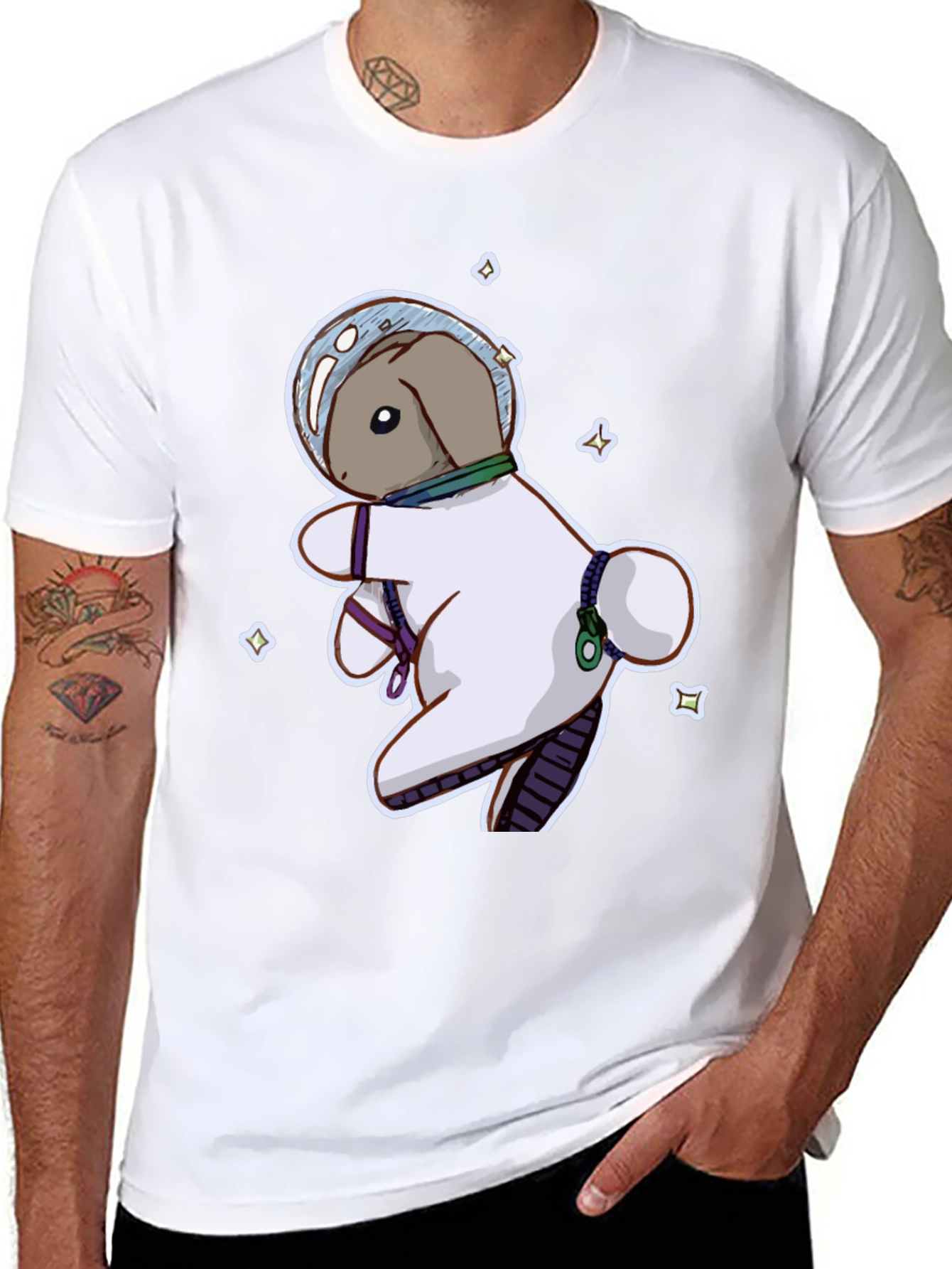 Astronaut Bunny Graphic T-Shirt