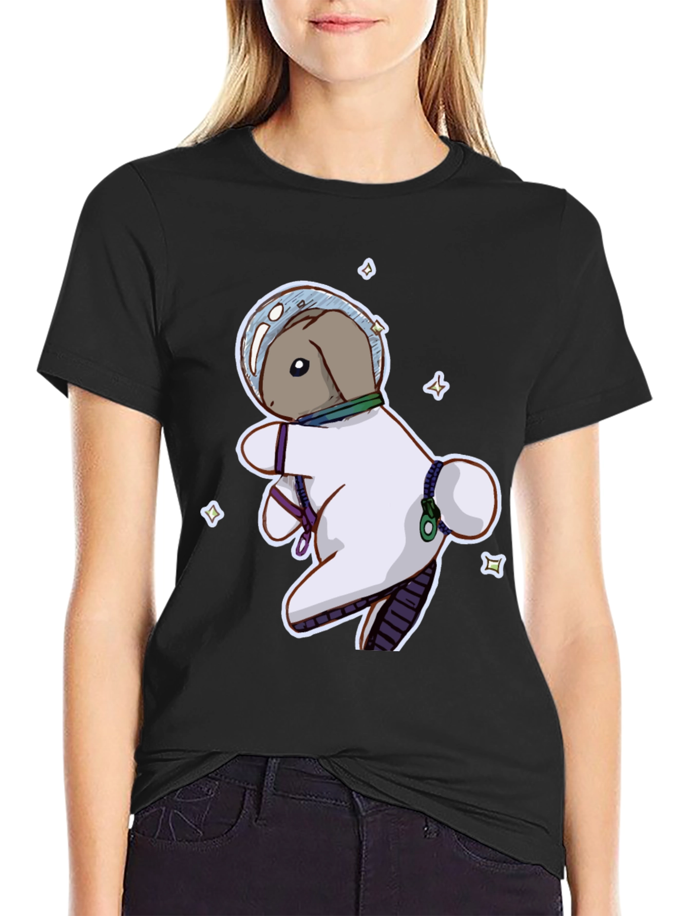 Astronaut Bunny Graphic T-Shirt