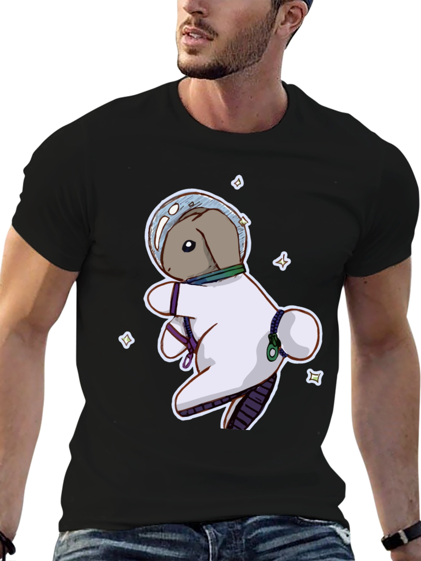 Astronaut Bunny Graphic T-Shirt