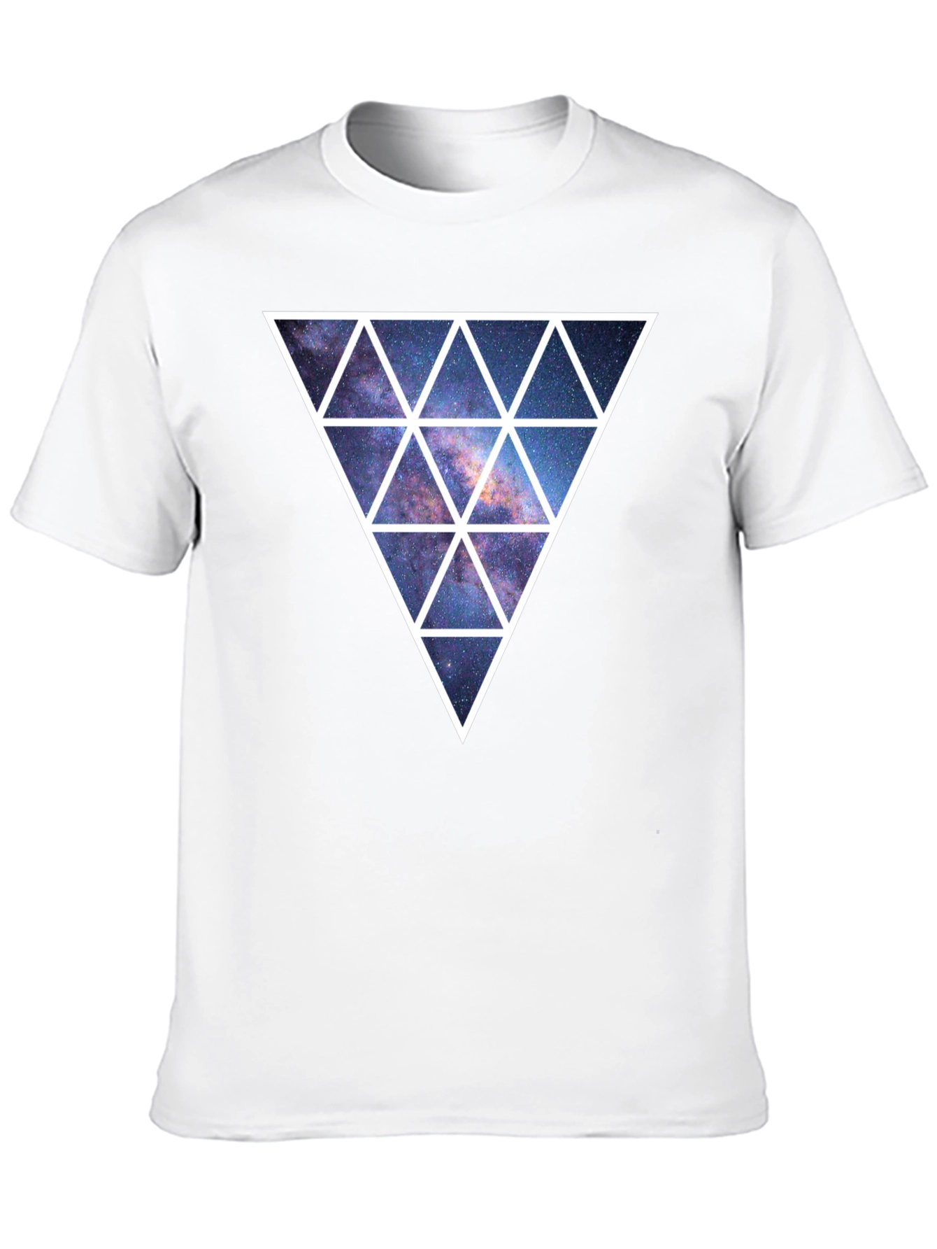 Galaxy Triangle Graphic Tee - Mens Black T-Shirt
