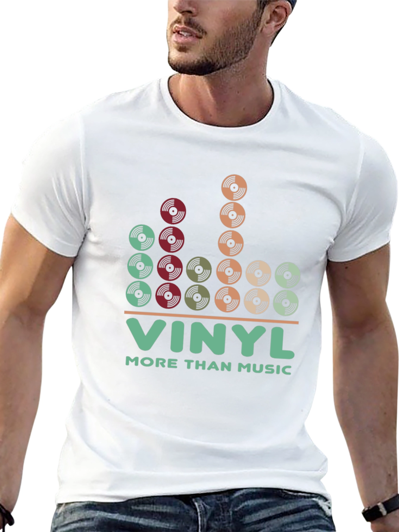 Vinyl More Than Music Graphic T-Shirt