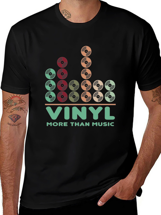 Vinyl More Than Music Graphic T-Shirt
