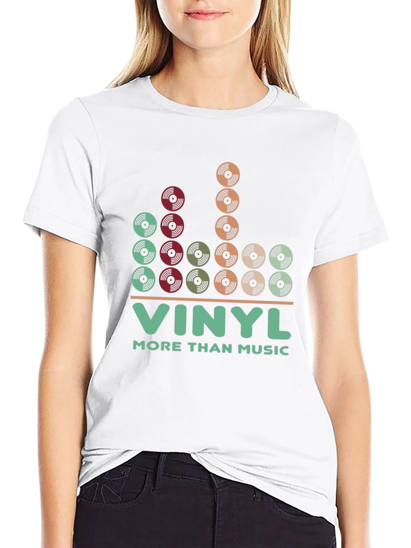 Vinyl More Than Music Graphic T-Shirt