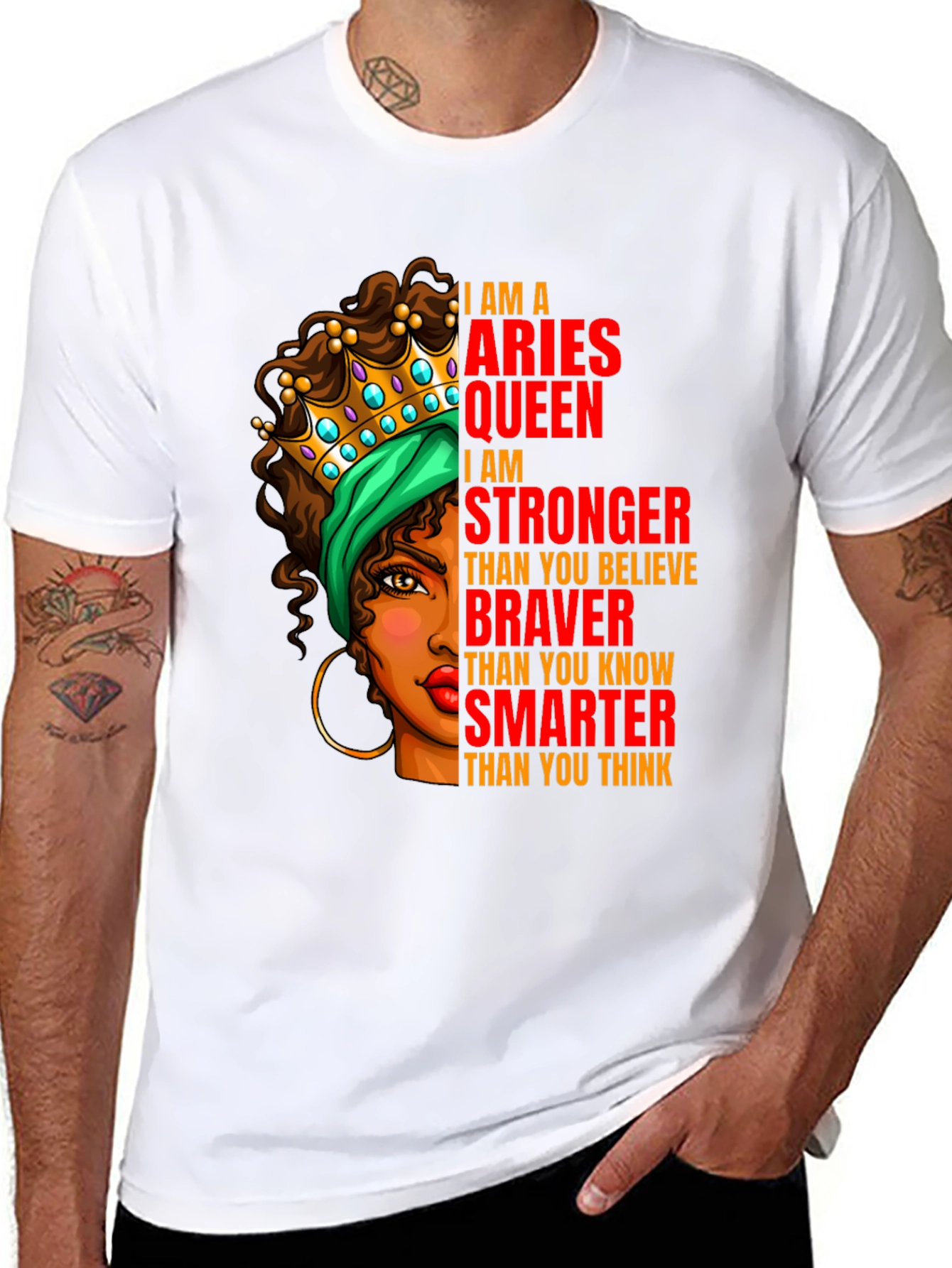 Aries Queen T-Shirt - Strong Brave Smart