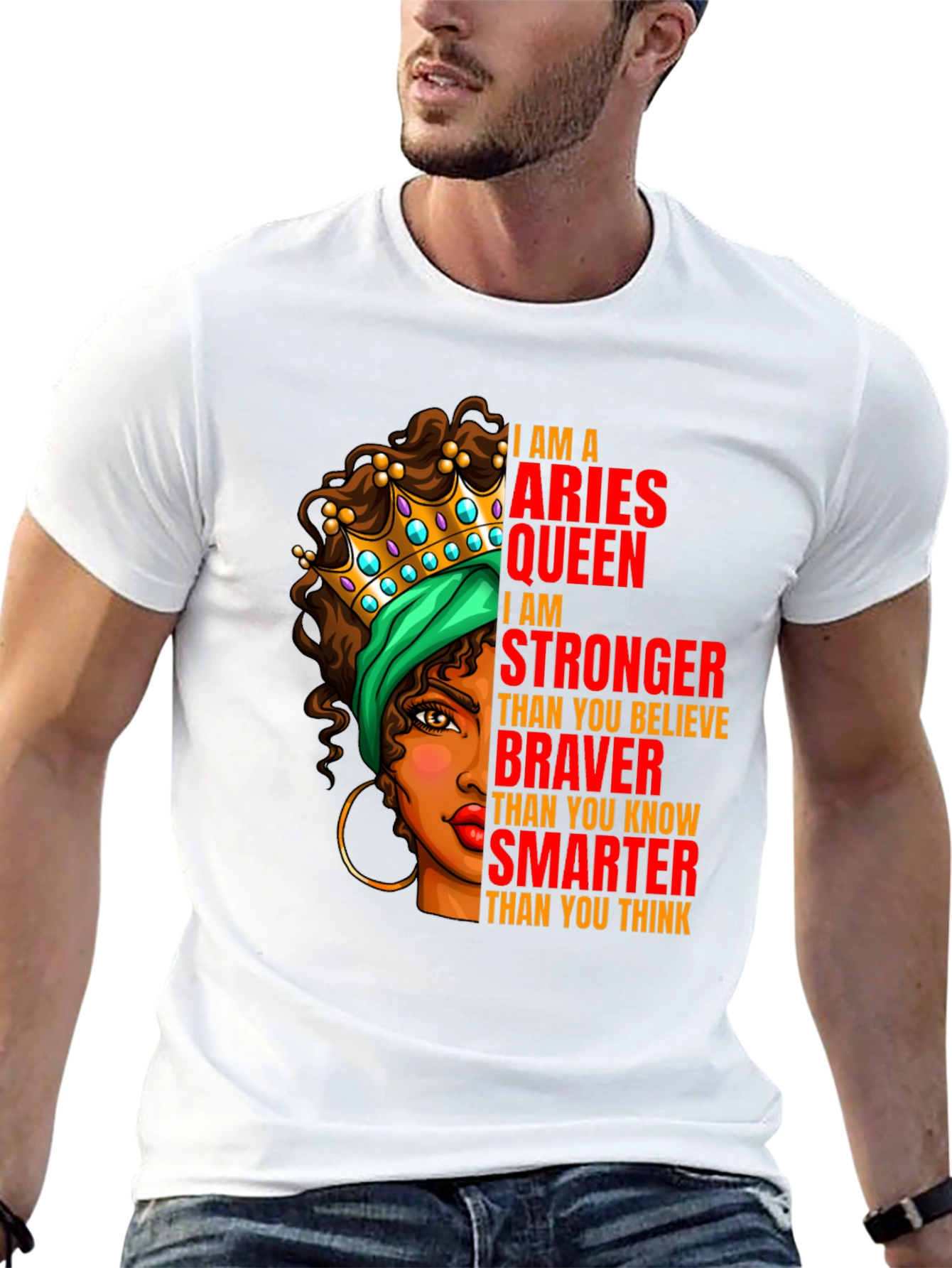 Aries Queen T-Shirt - Strong Brave Smart