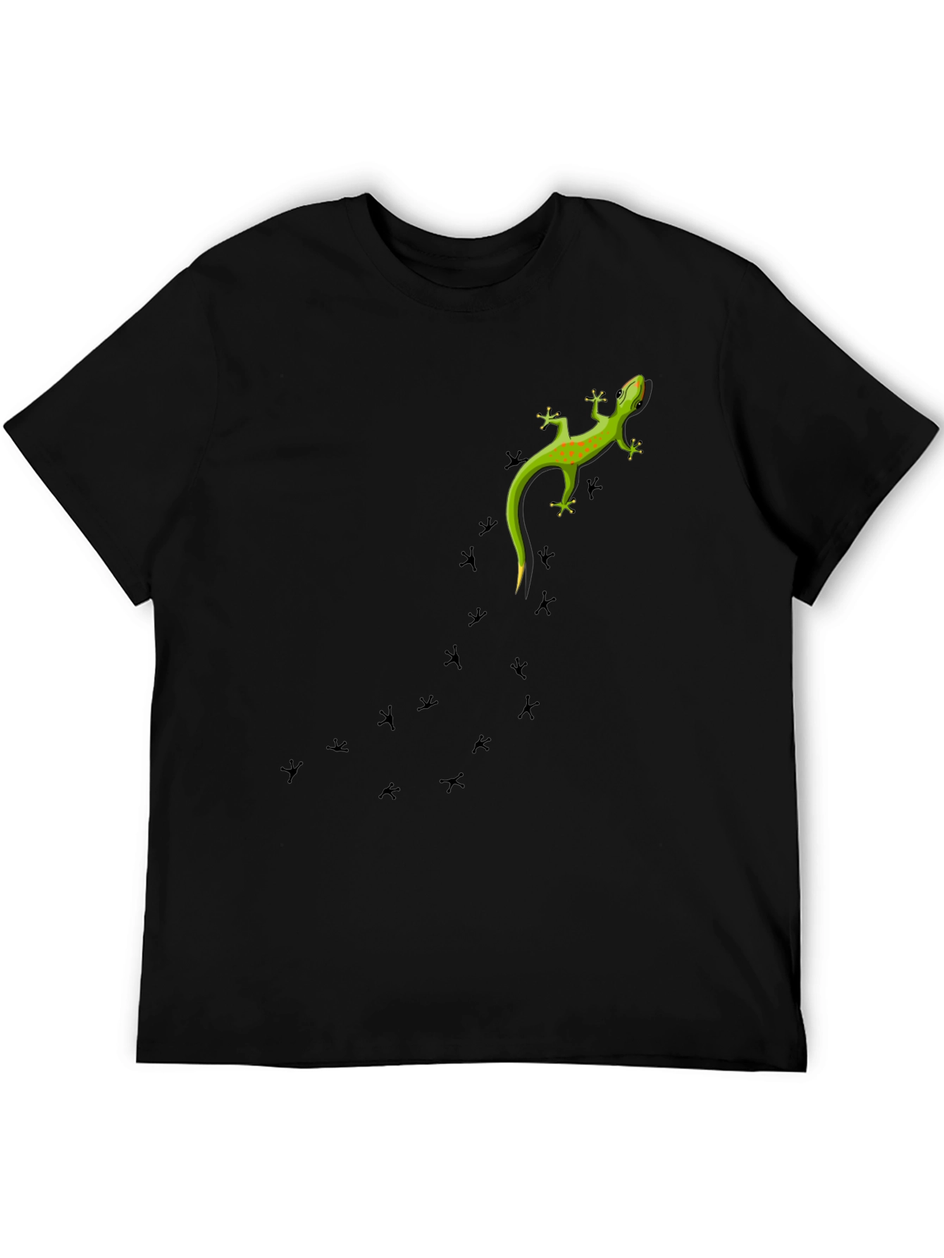 Lizard Print Black T-Shirt