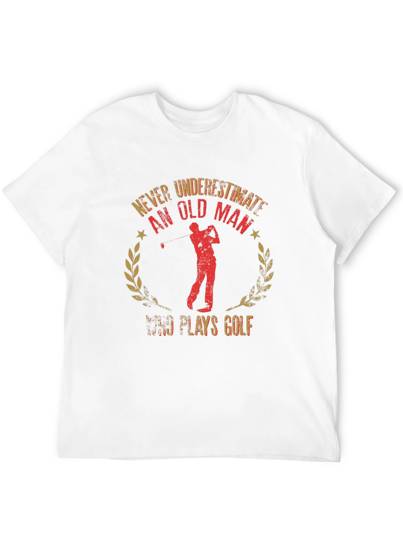Never Underestimate Old Man Golf T-Shirt