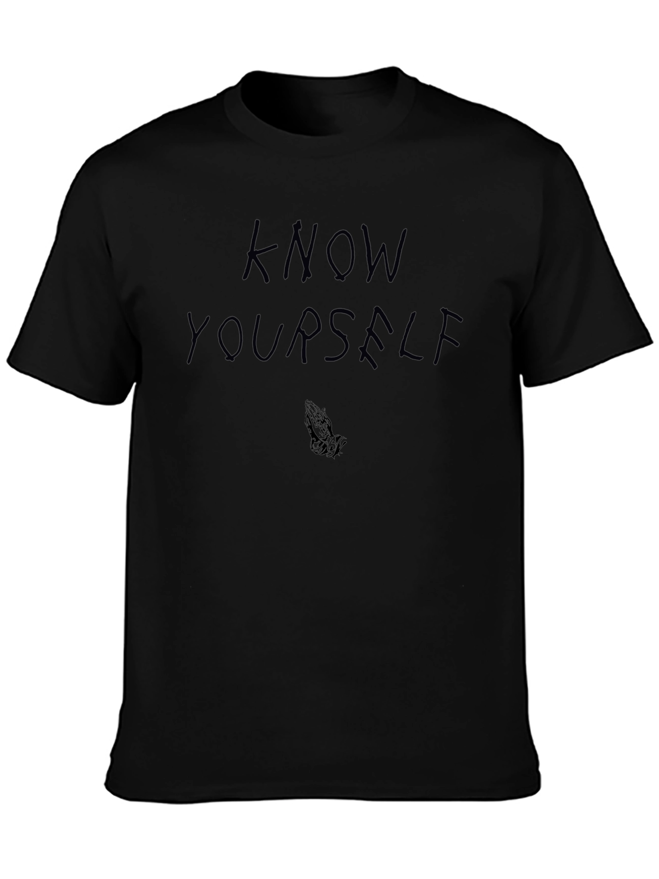 Know Yourself Black Graphic Tee