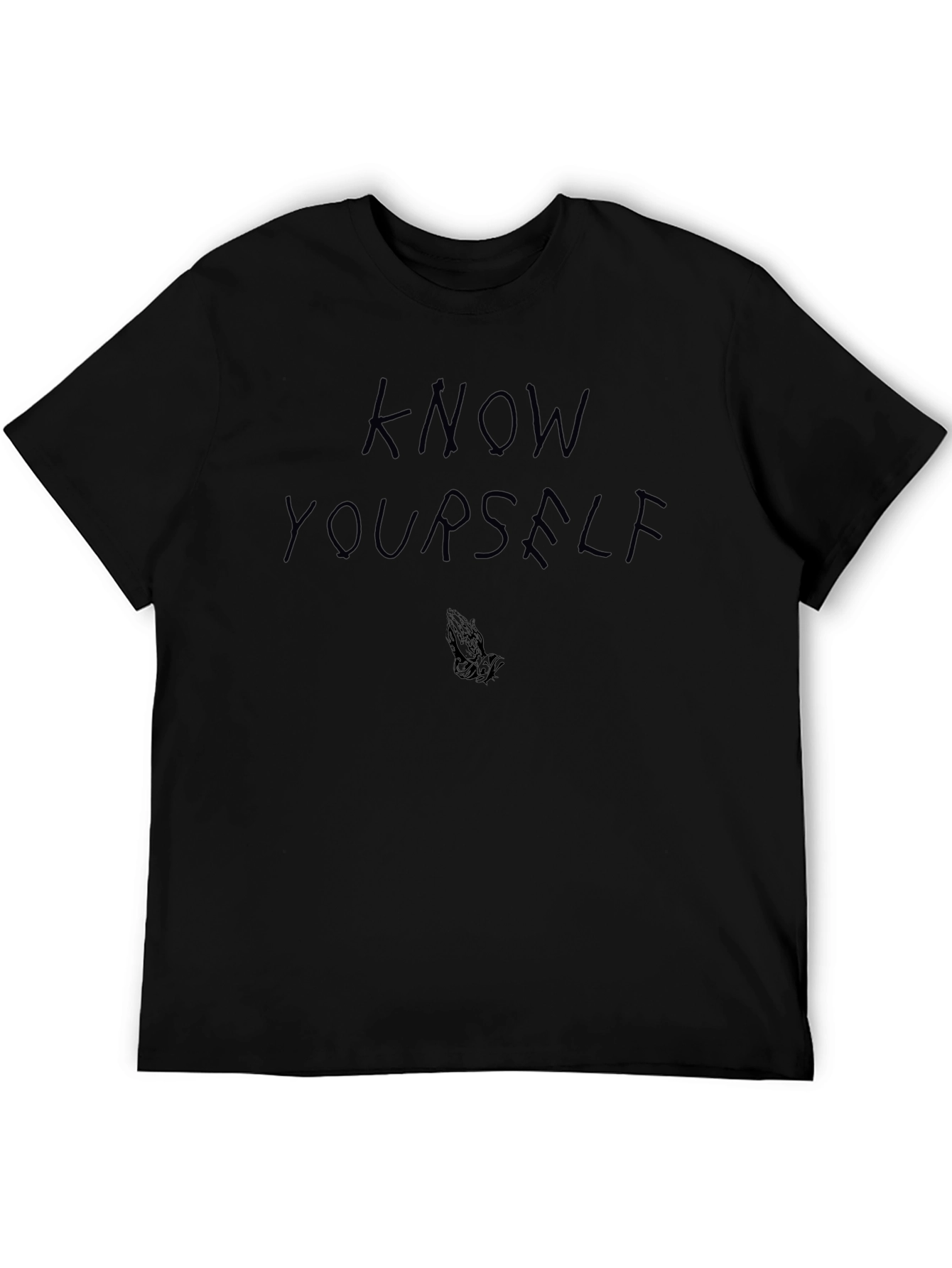 Know Yourself Black Graphic Tee