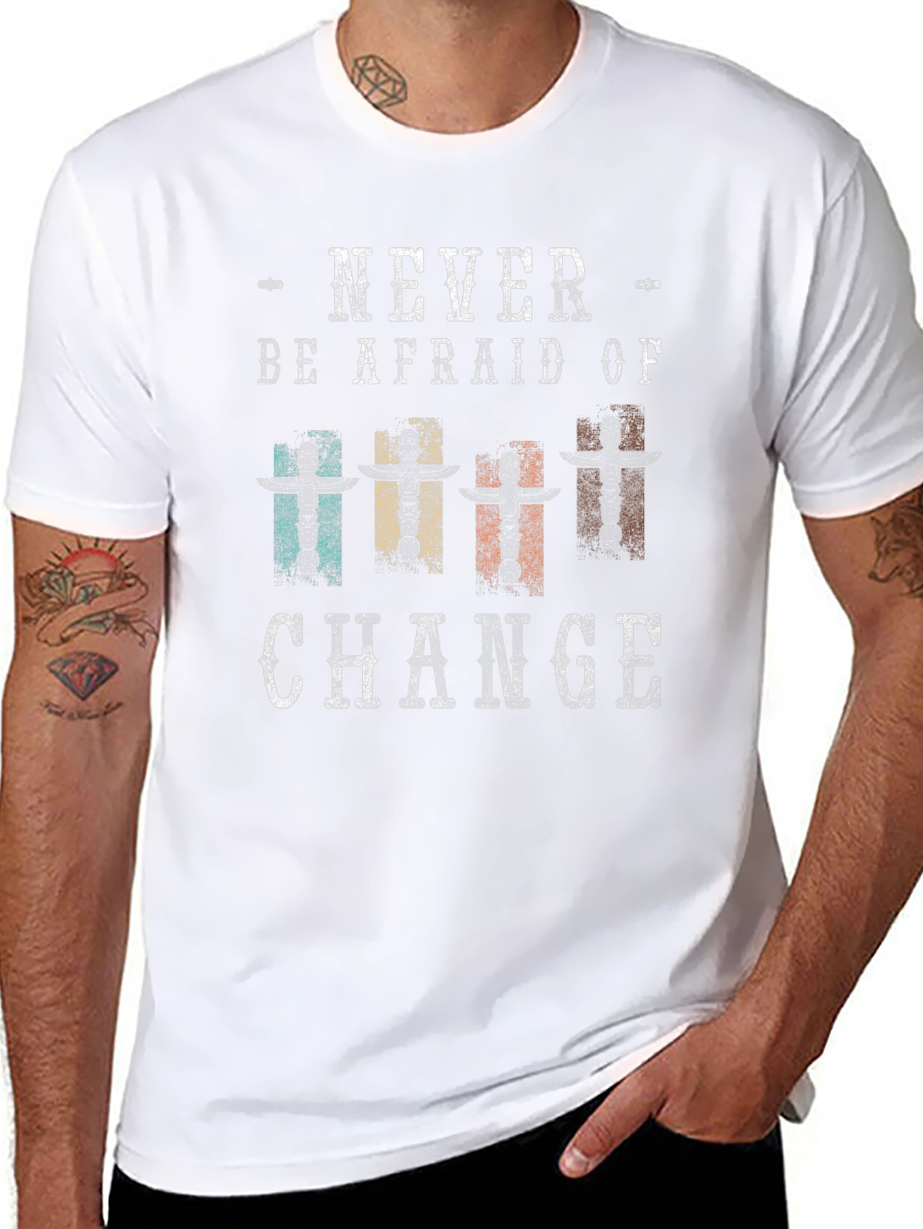Never Be Afraid Of Change Graphic T-Shirt