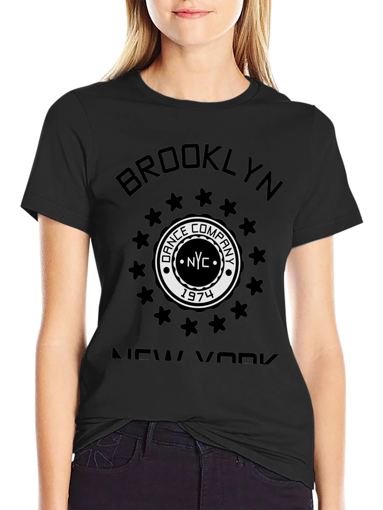 Brooklyn NYC Dance Company 1974 Black T-Shirt