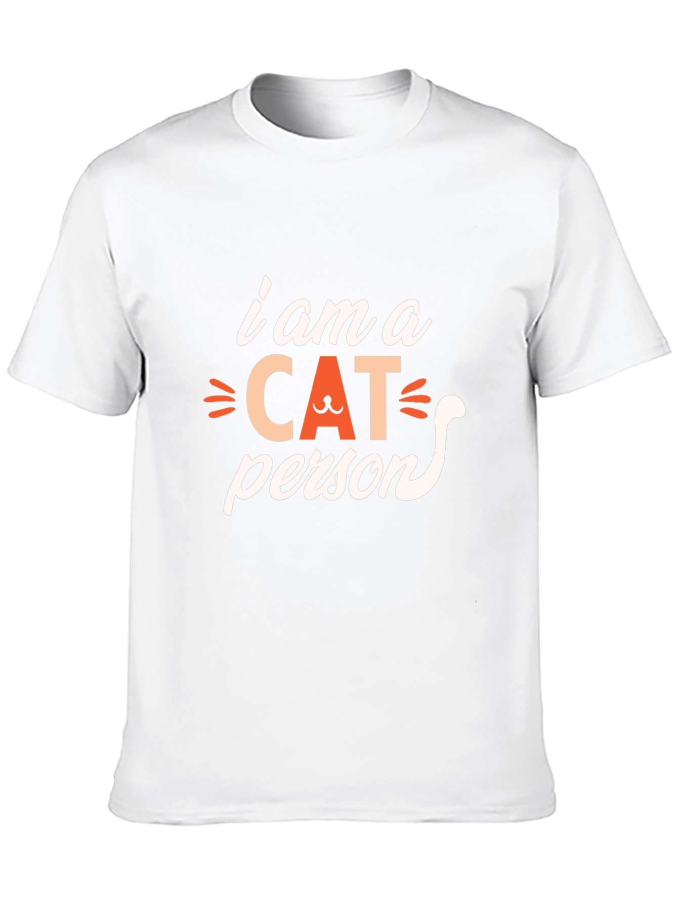 I am a Cat Person Black T-Shirt