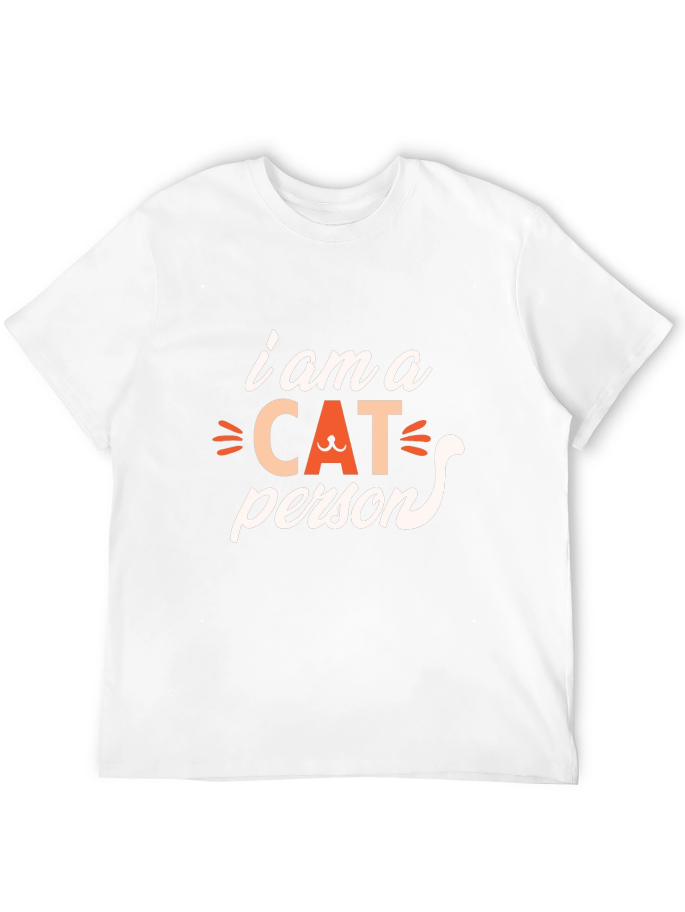 I am a Cat Person Black T-Shirt