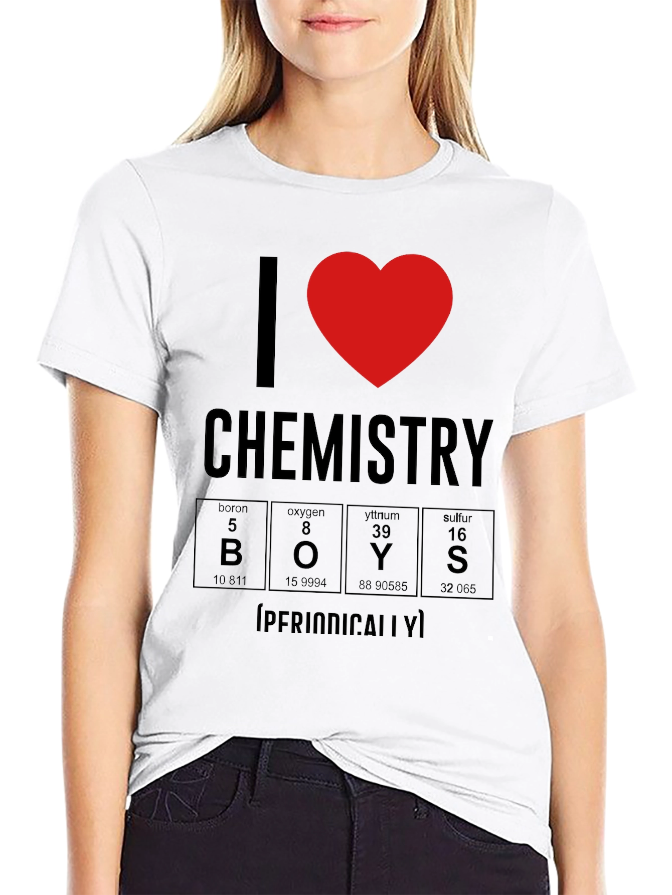 I Heart Chemistry Periodically Funny T-Shirt