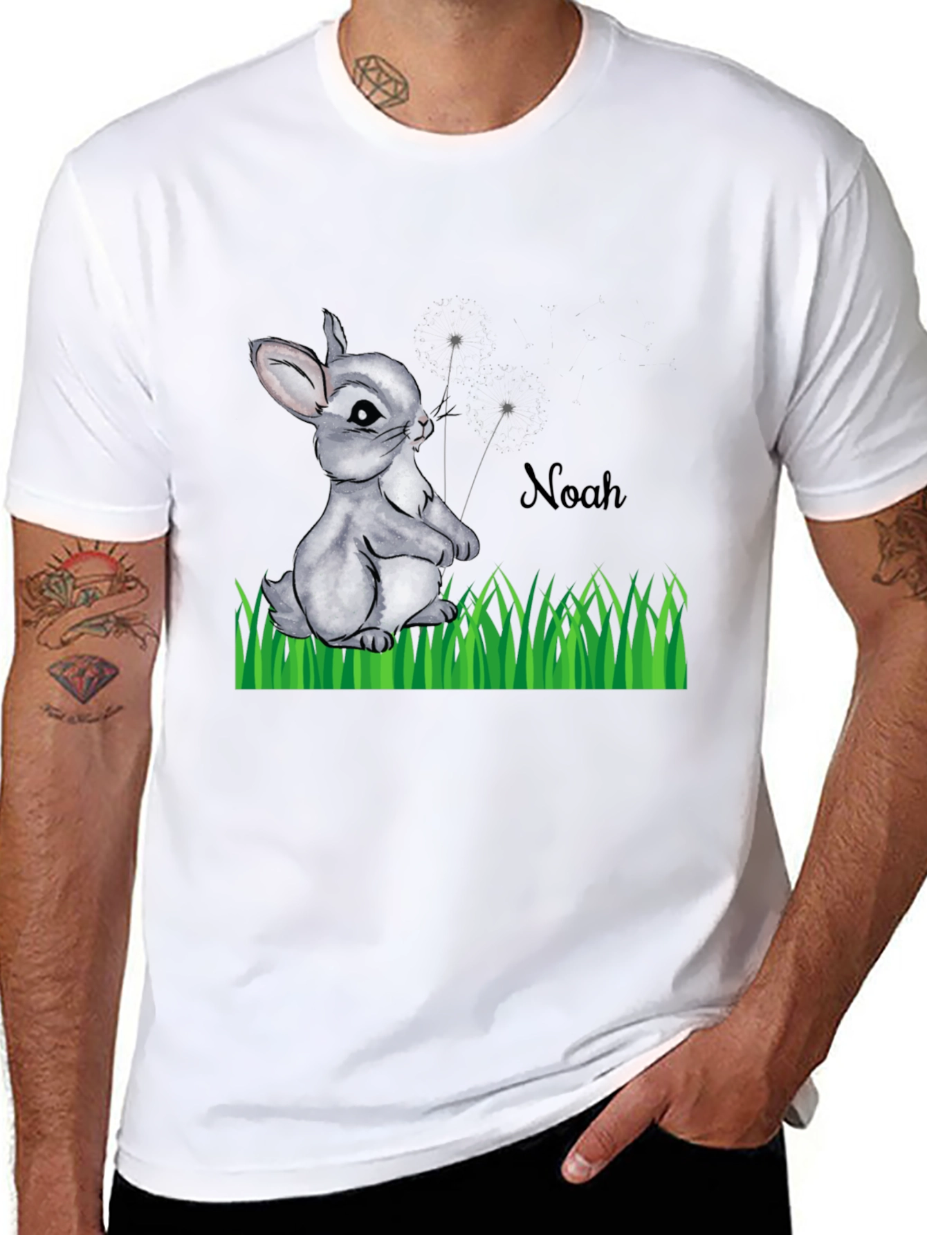 Personalized Noah Bunny T-Shirt