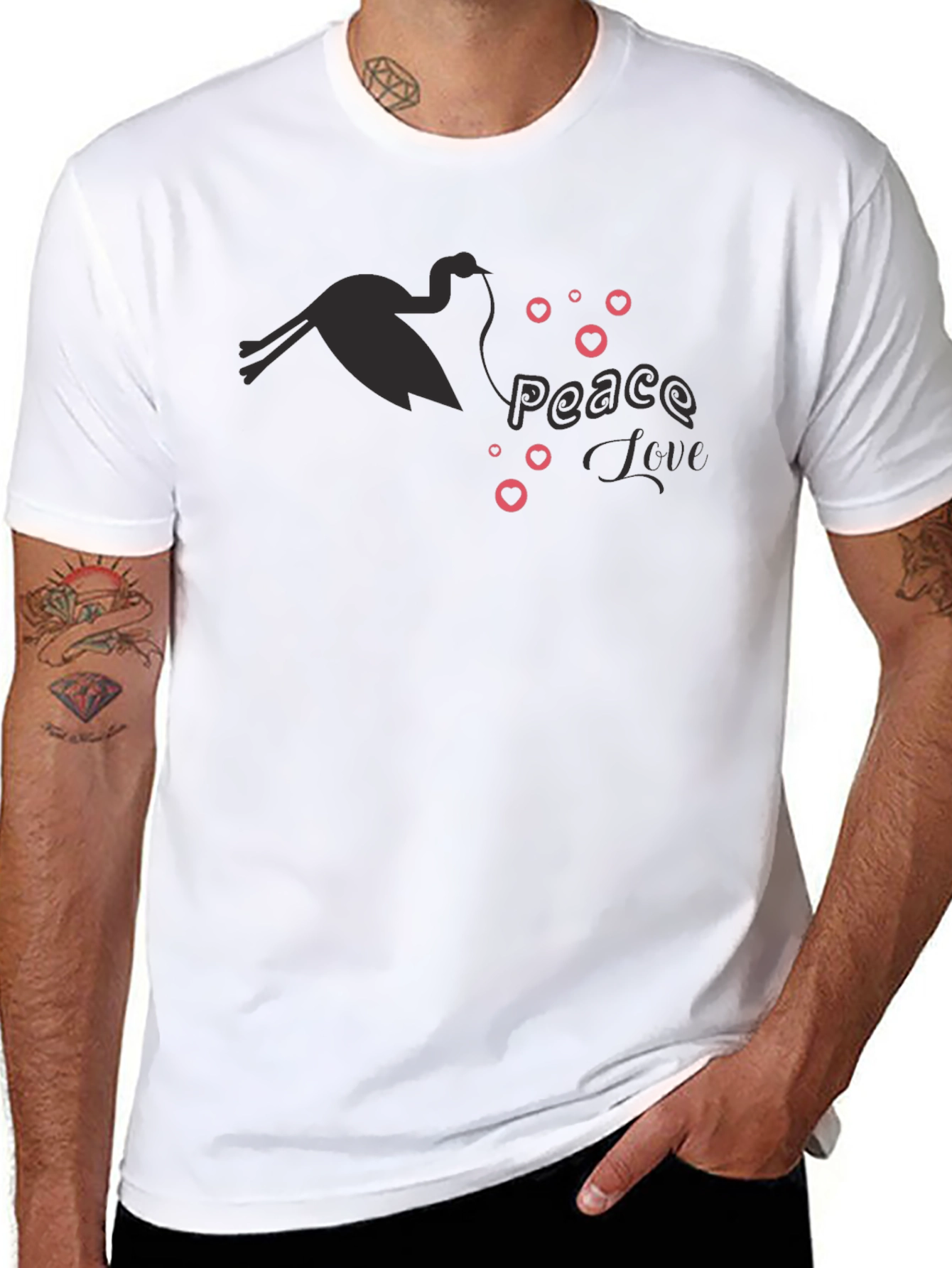 Peace Love Flamingo T-Shirt