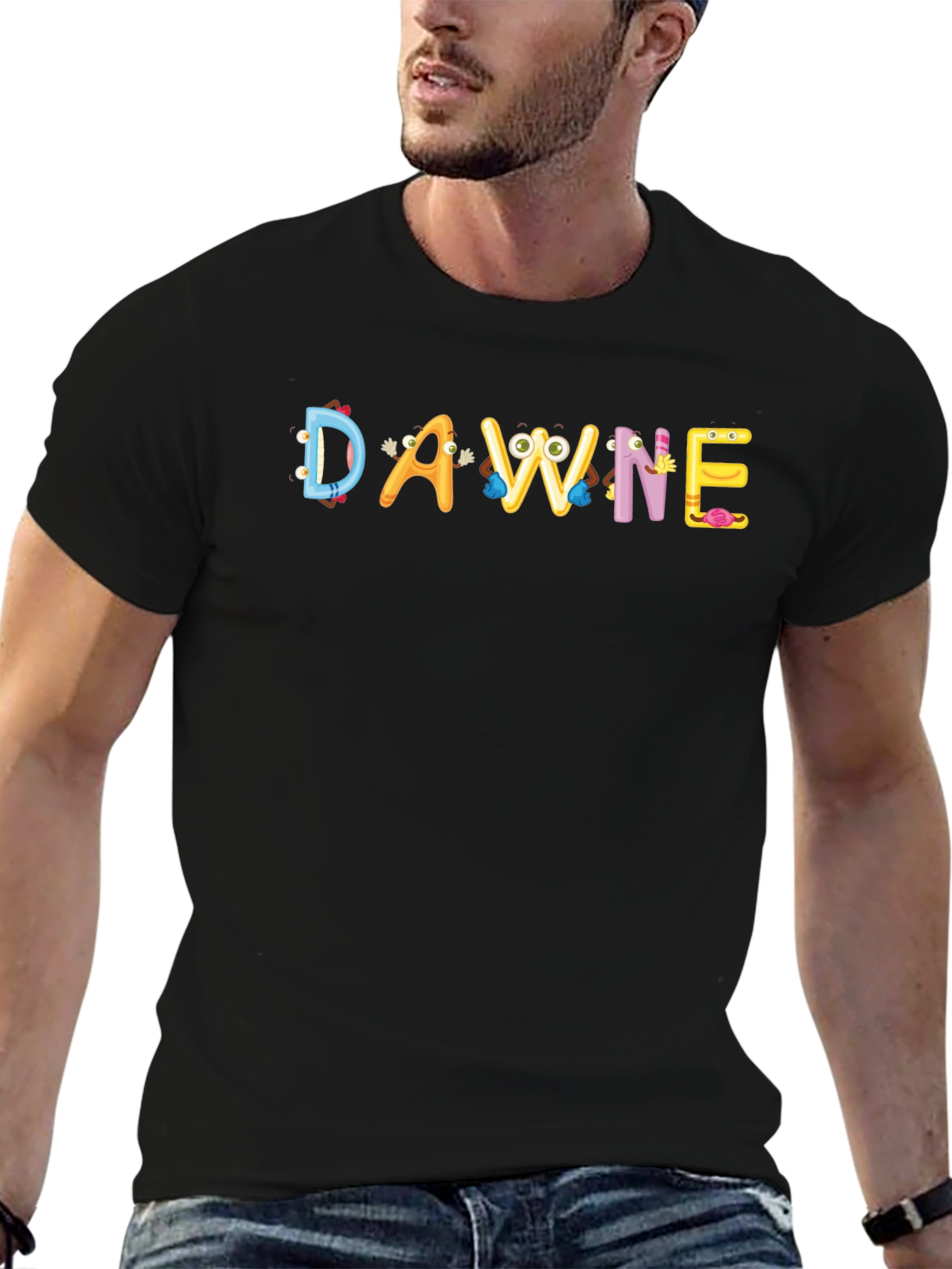 Cartoon Animal Letter T-Shirt - Funny Tee