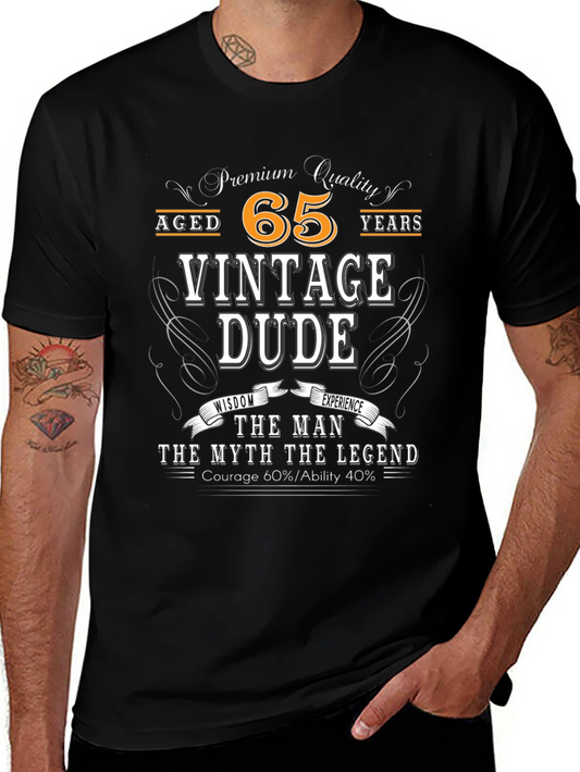 Vintage Dude 65th Birthday T-Shirt