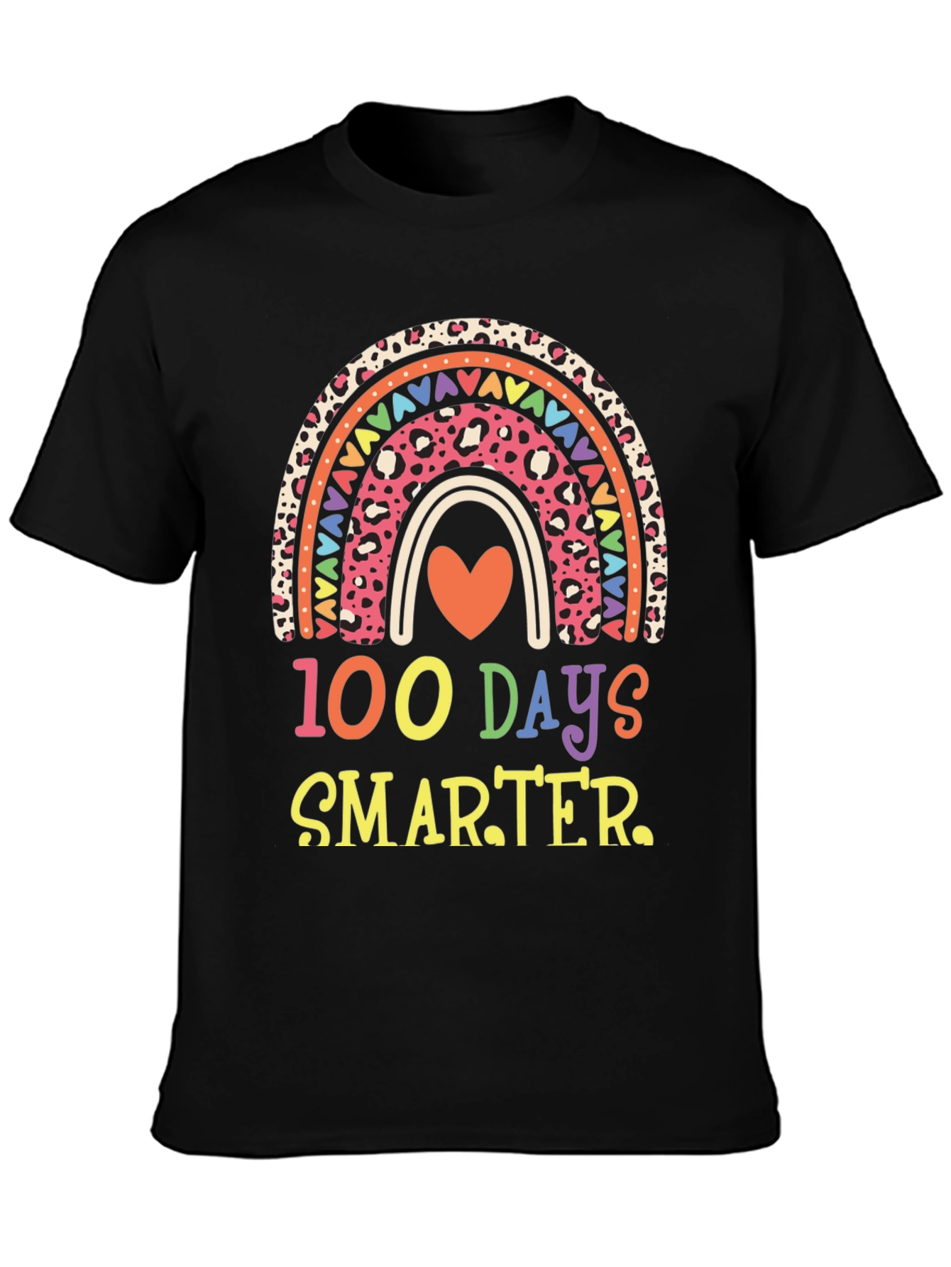 100 Days Smarter Rainbow Graphic Tee
