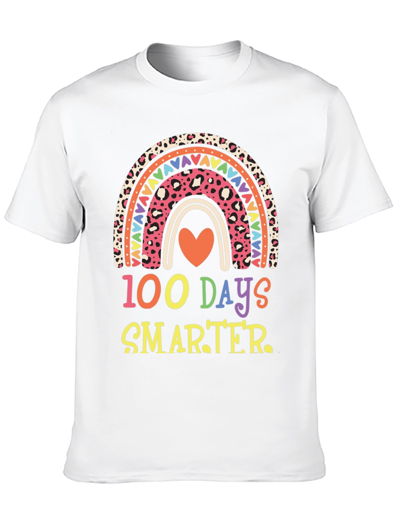 100 Days Smarter Rainbow Graphic Tee