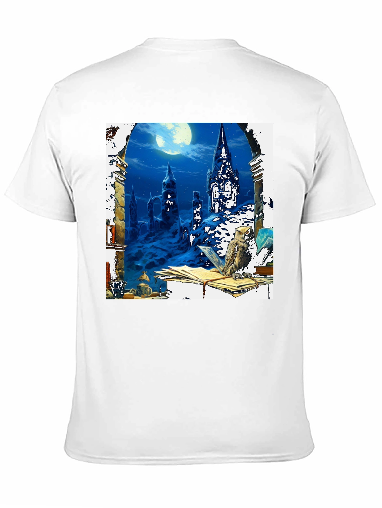 Wizard Castle Owl Book T-Shirt