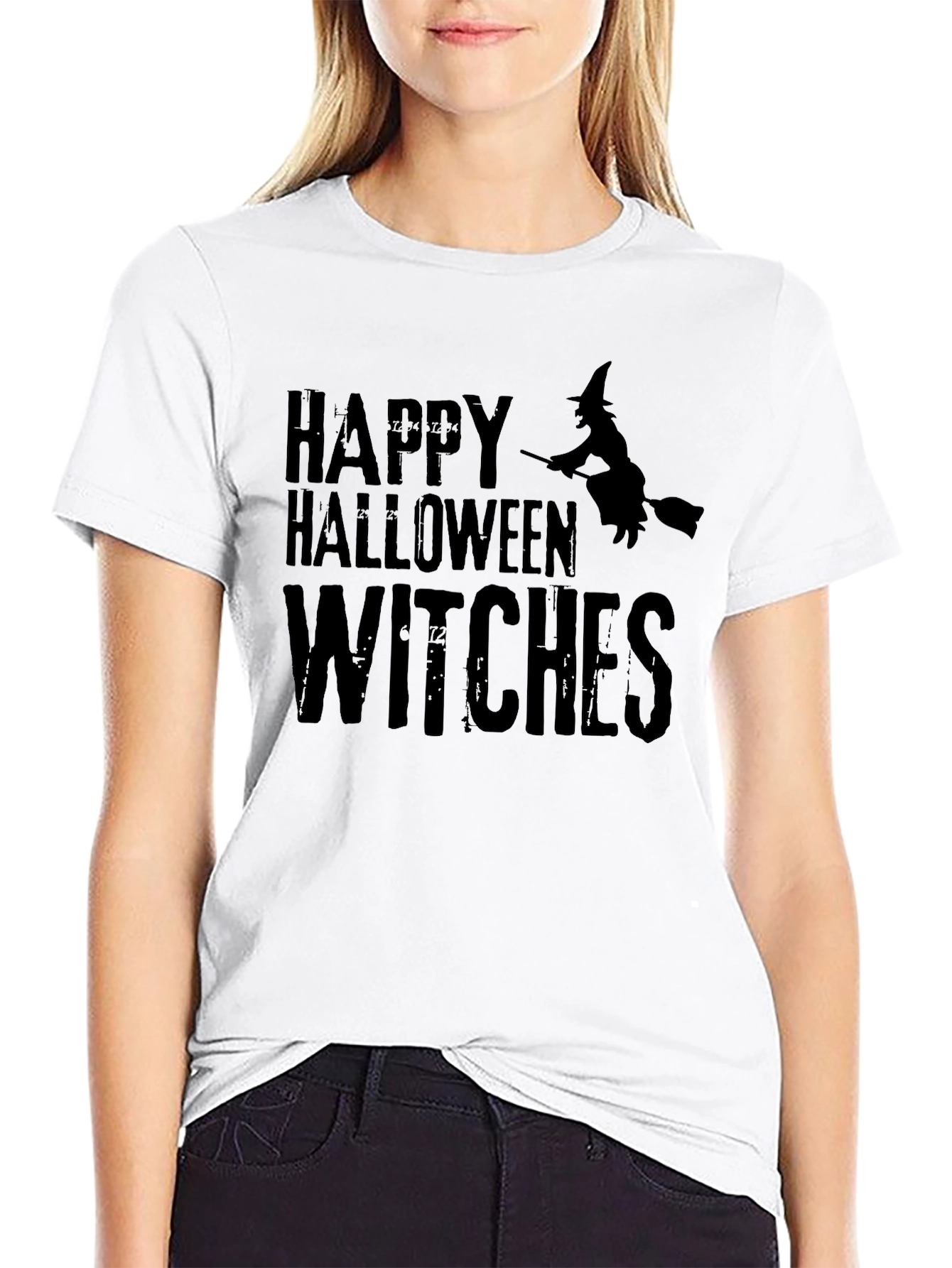 Happy Halloween Witches Graphic T-Shirt