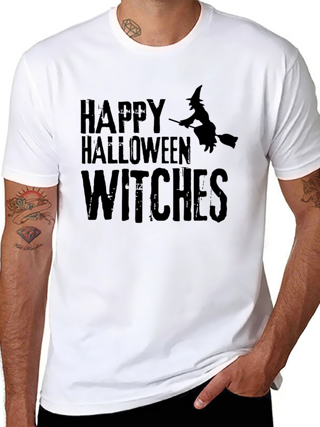 Happy Halloween Witches Graphic T-Shirt