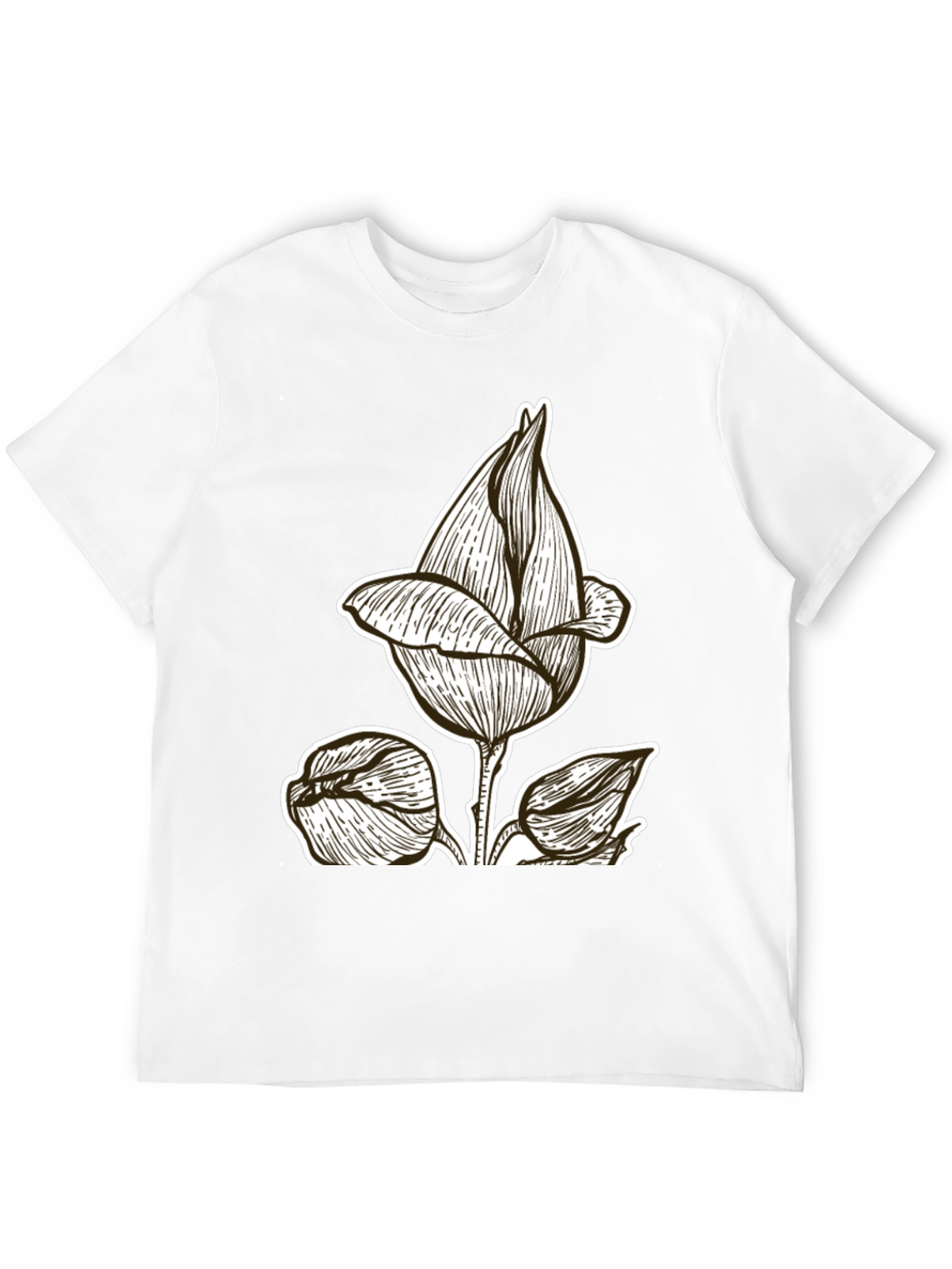 Black Floral Graphic Tee | Stylish & Unique