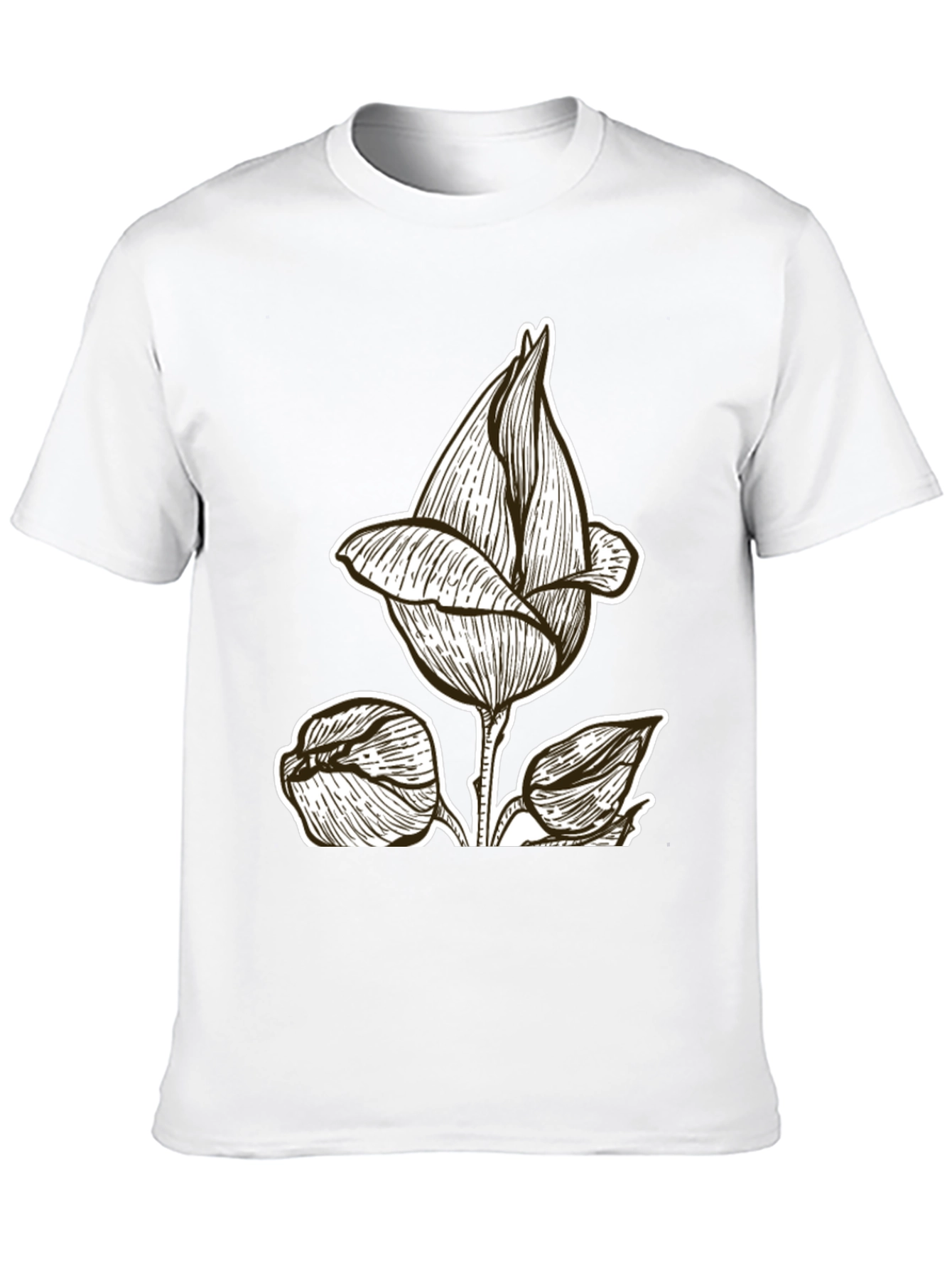 Black Floral Graphic Tee | Stylish & Unique