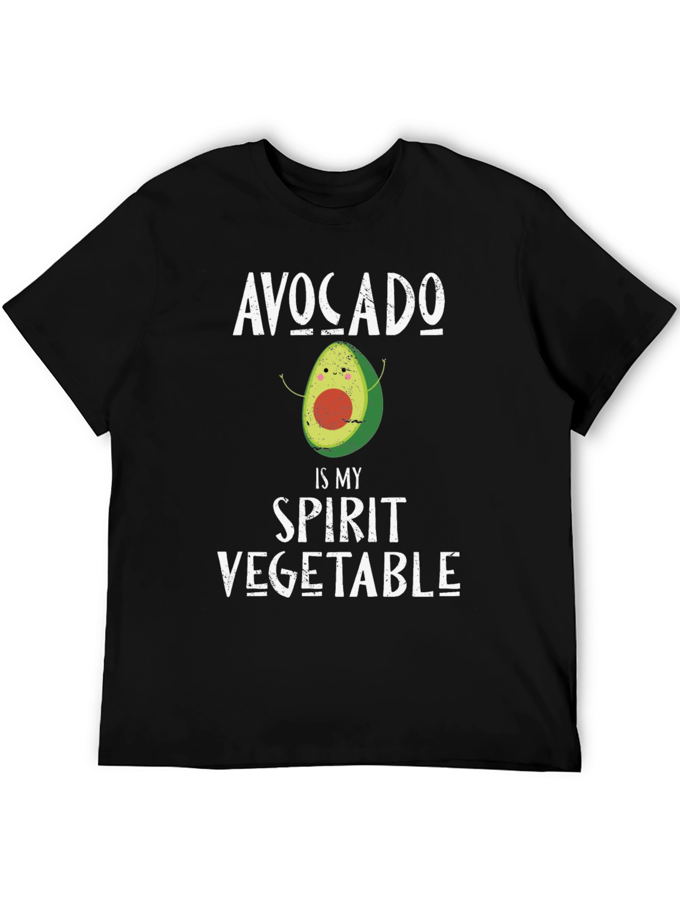 Avocado Spirit Vegetable Graphic T-Shirt
