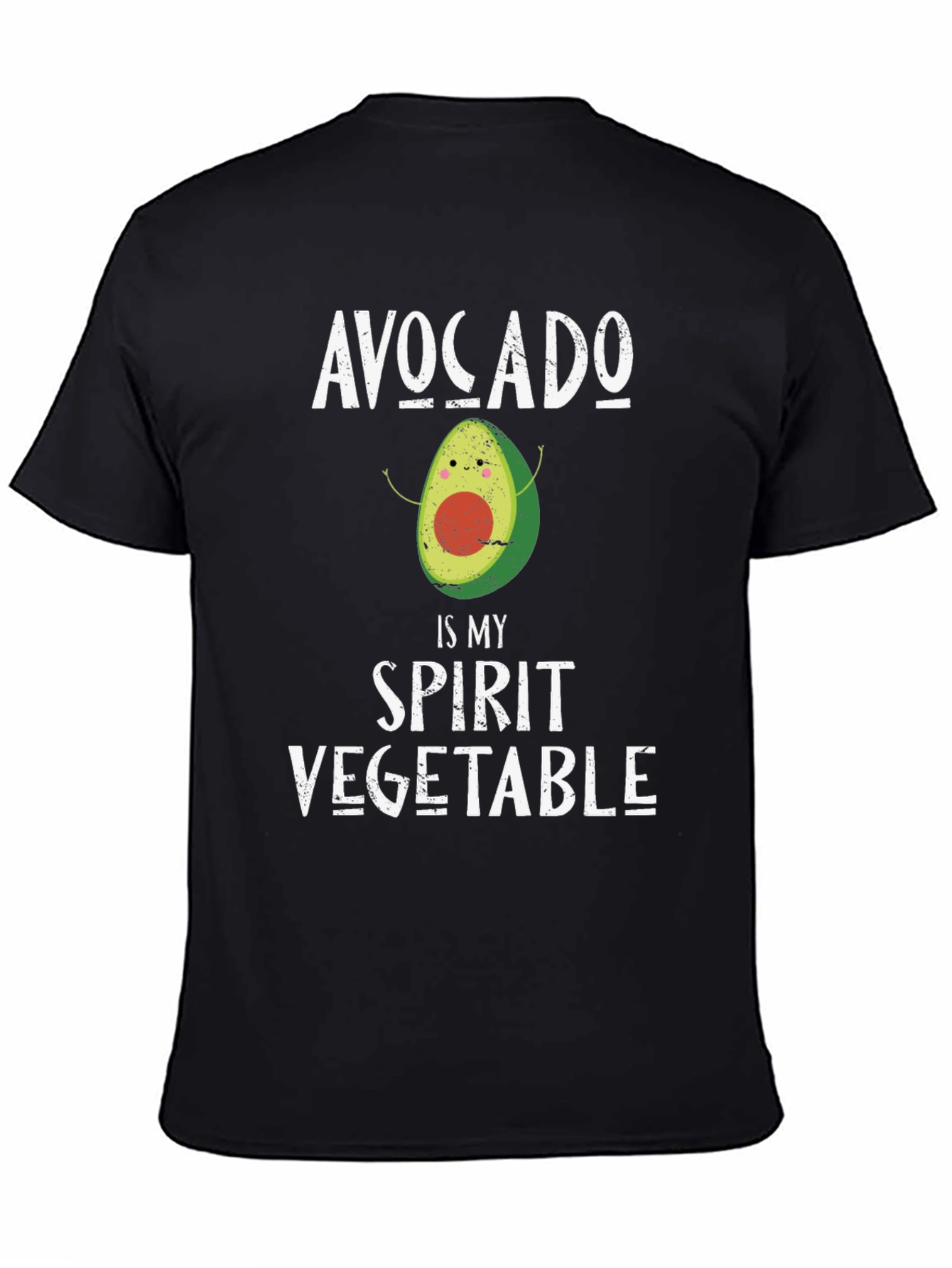 Avocado Spirit Vegetable Graphic T-Shirt