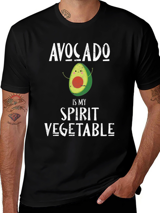 Avocado Spirit Vegetable Graphic T-Shirt