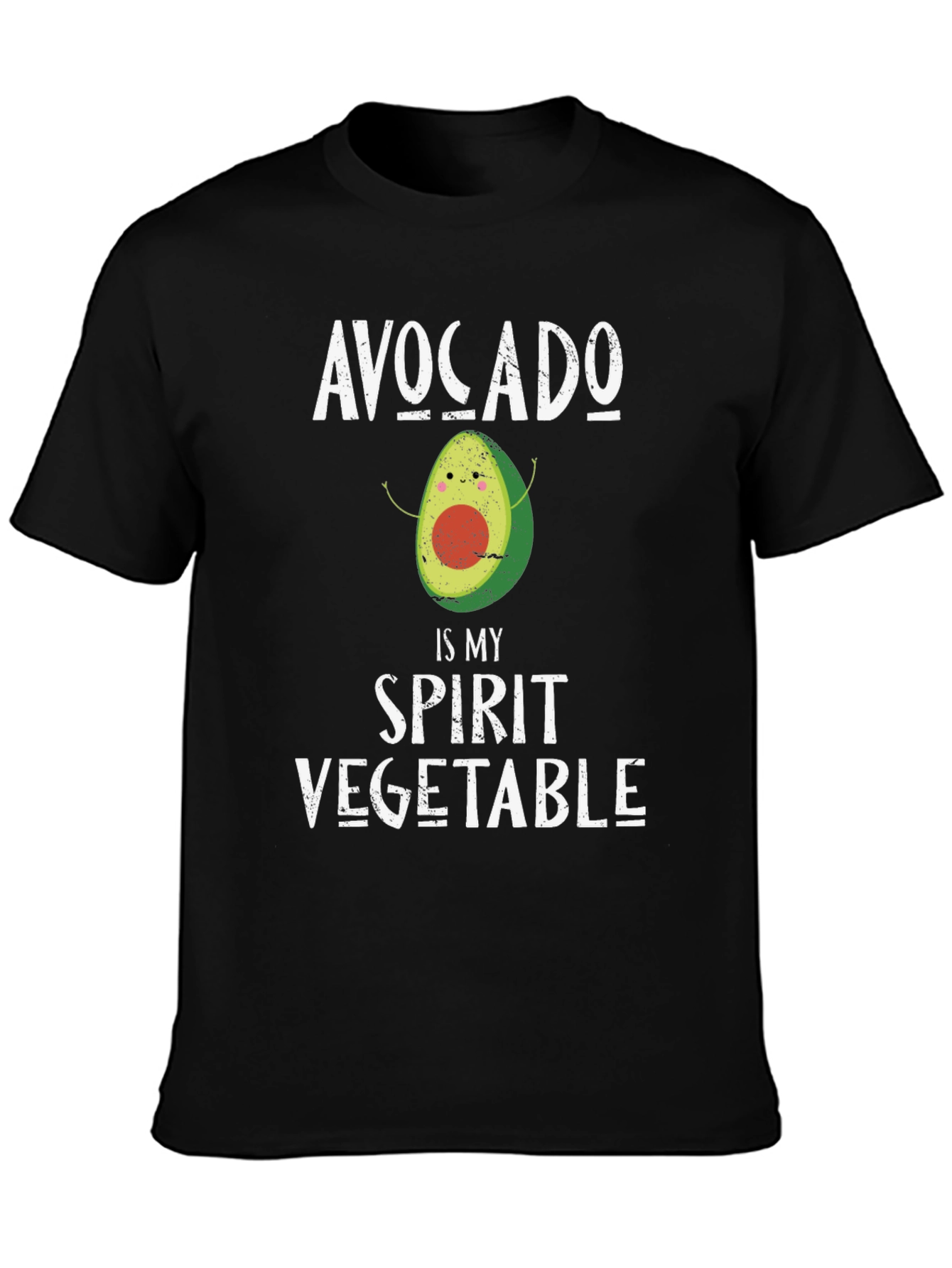 Avocado Spirit Vegetable Graphic T-Shirt