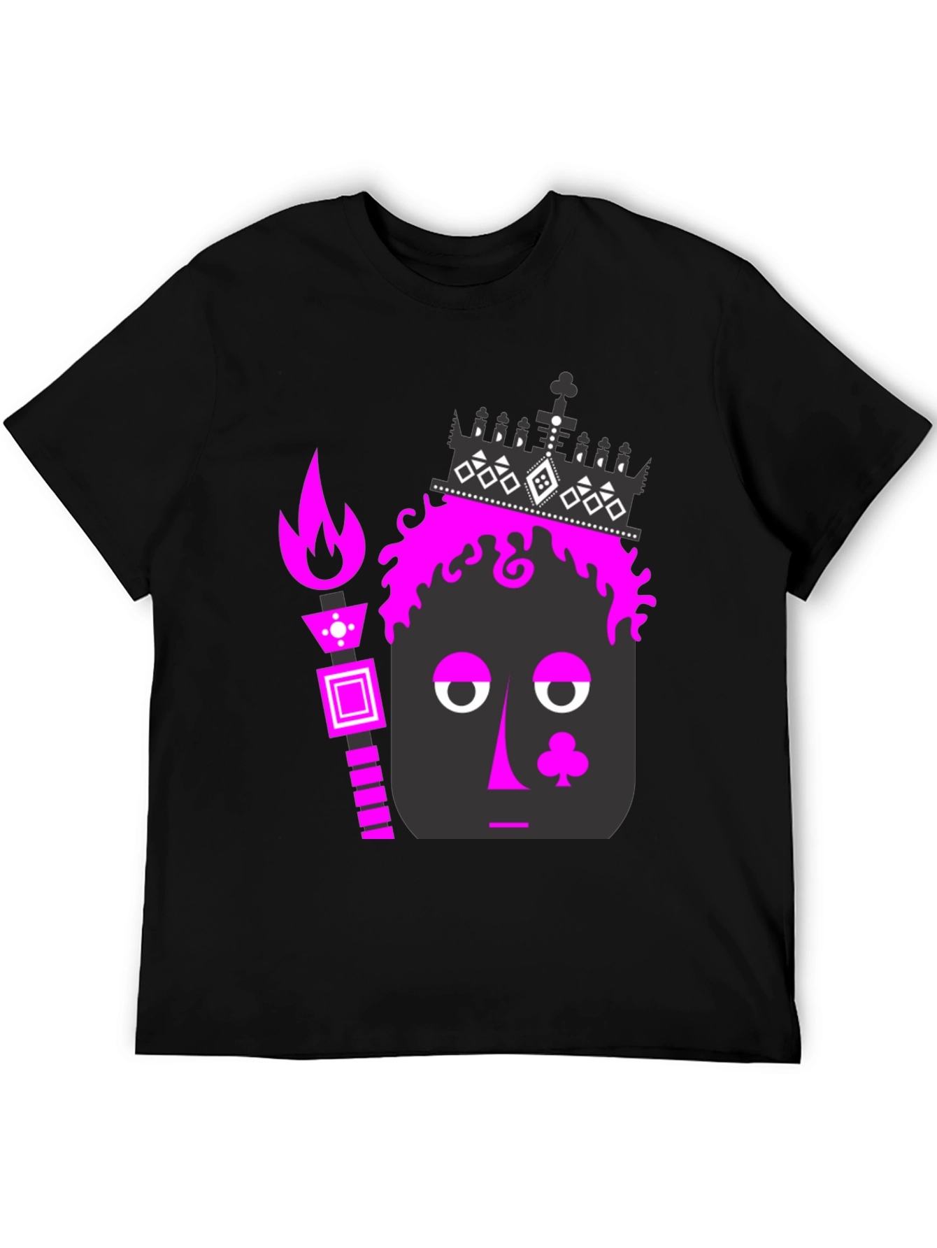 Funky Card King Graphic Tee - Black