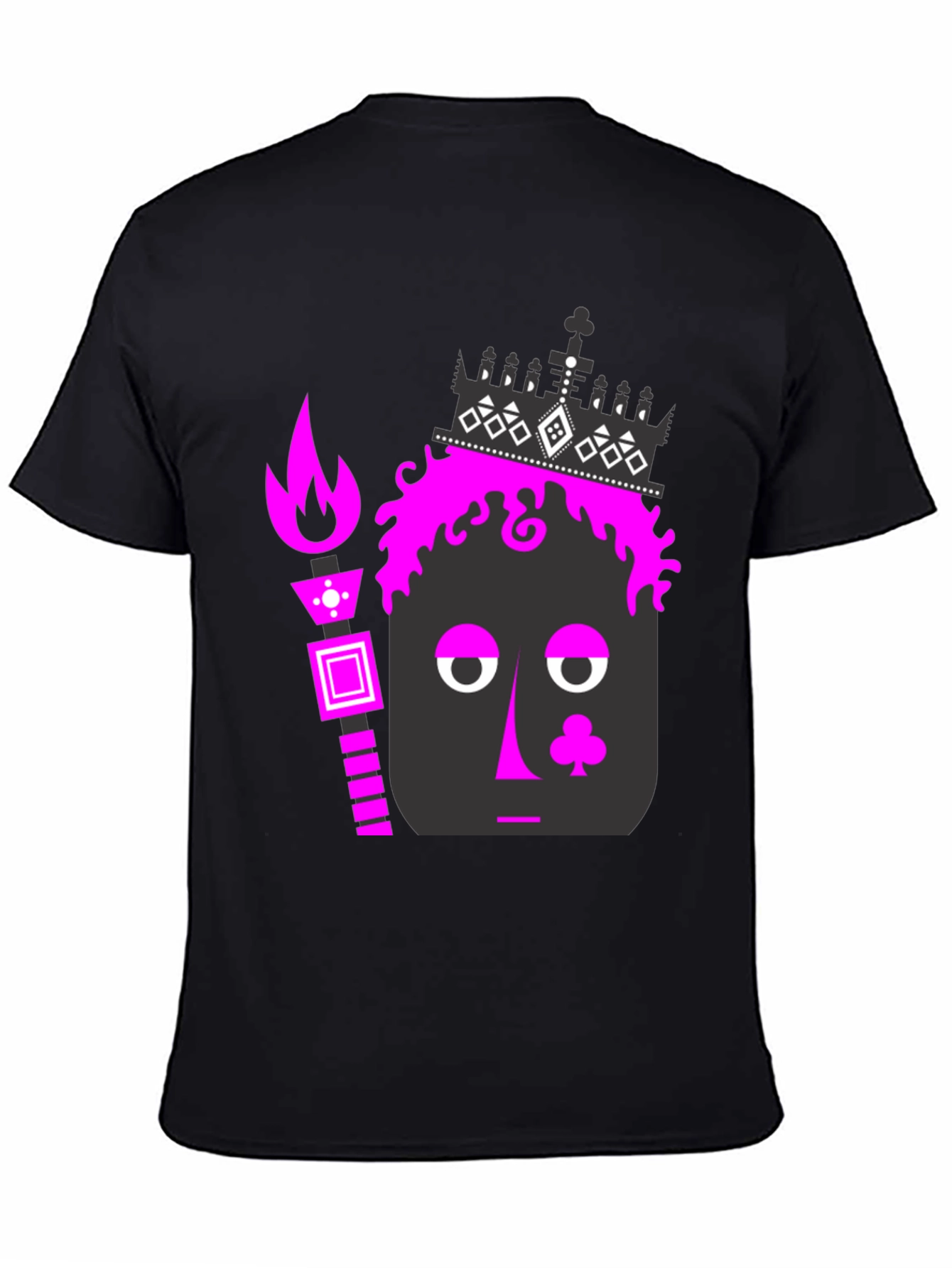 Funky Card King Graphic Tee - Black