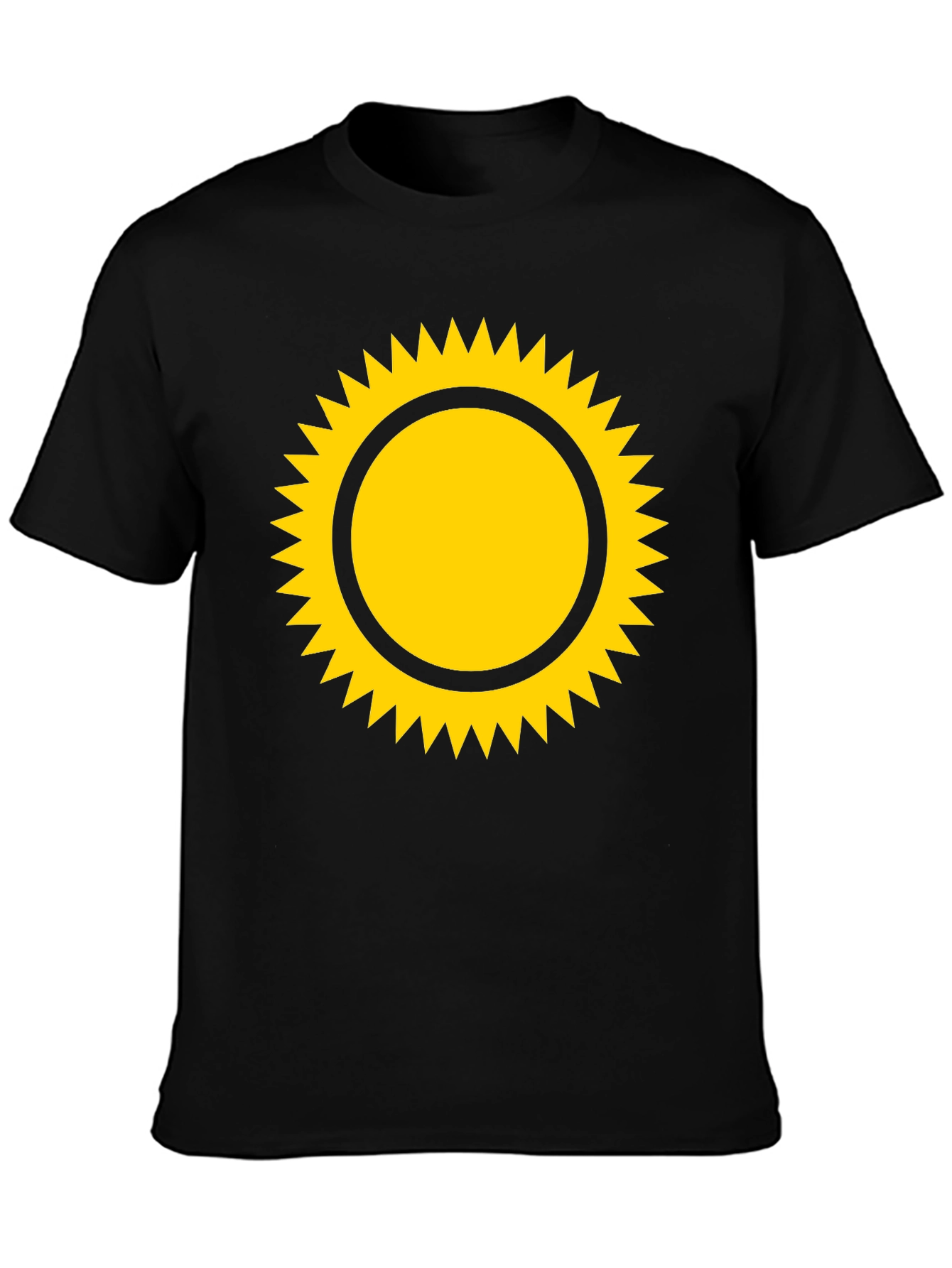Sunny Graphic Tee - Black Cotton Blend