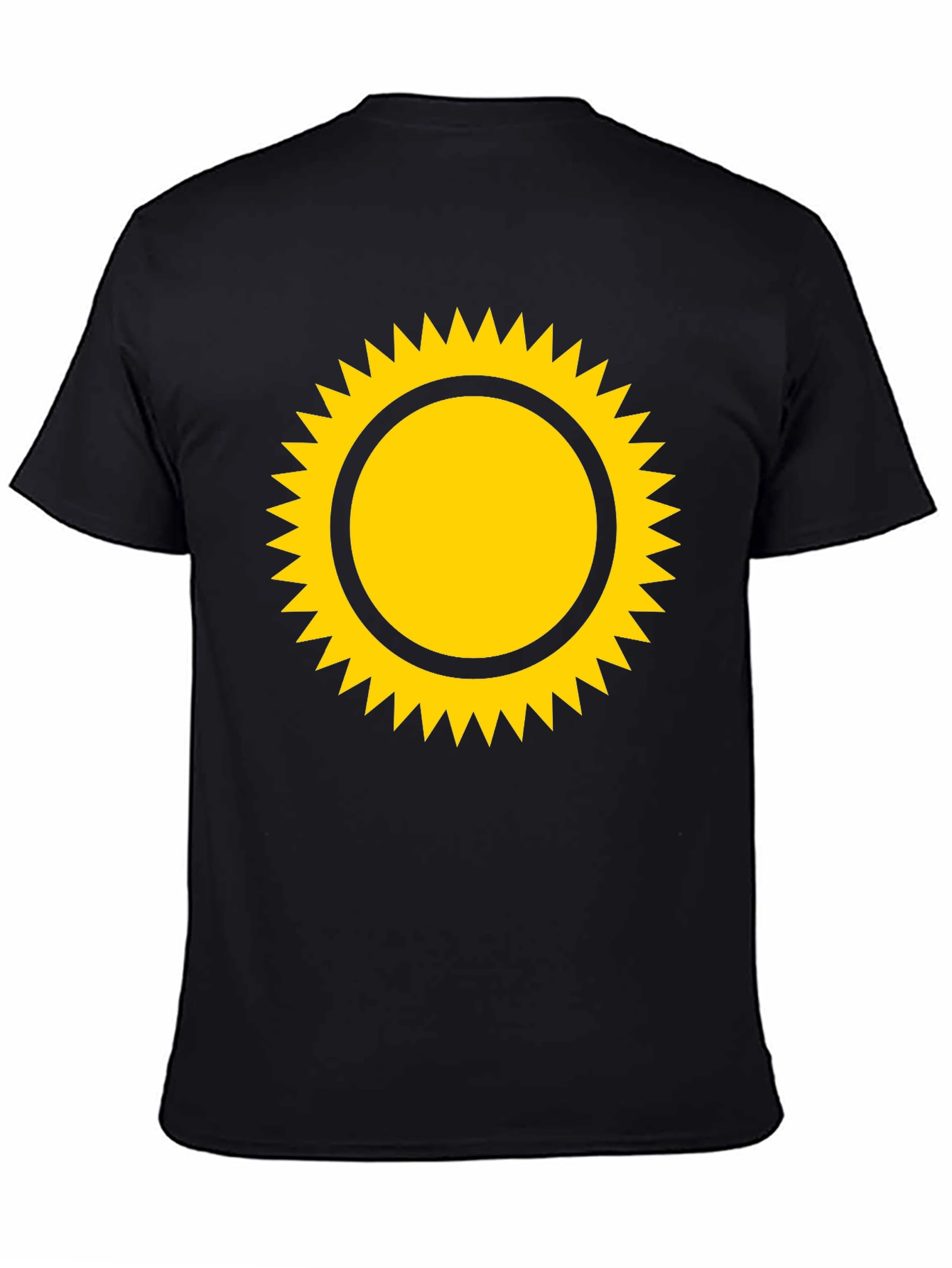Sunny Graphic Tee - Black Cotton Blend