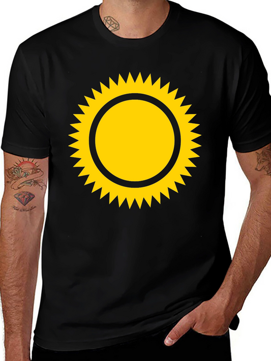 Sunny Graphic Tee - Black Cotton Blend