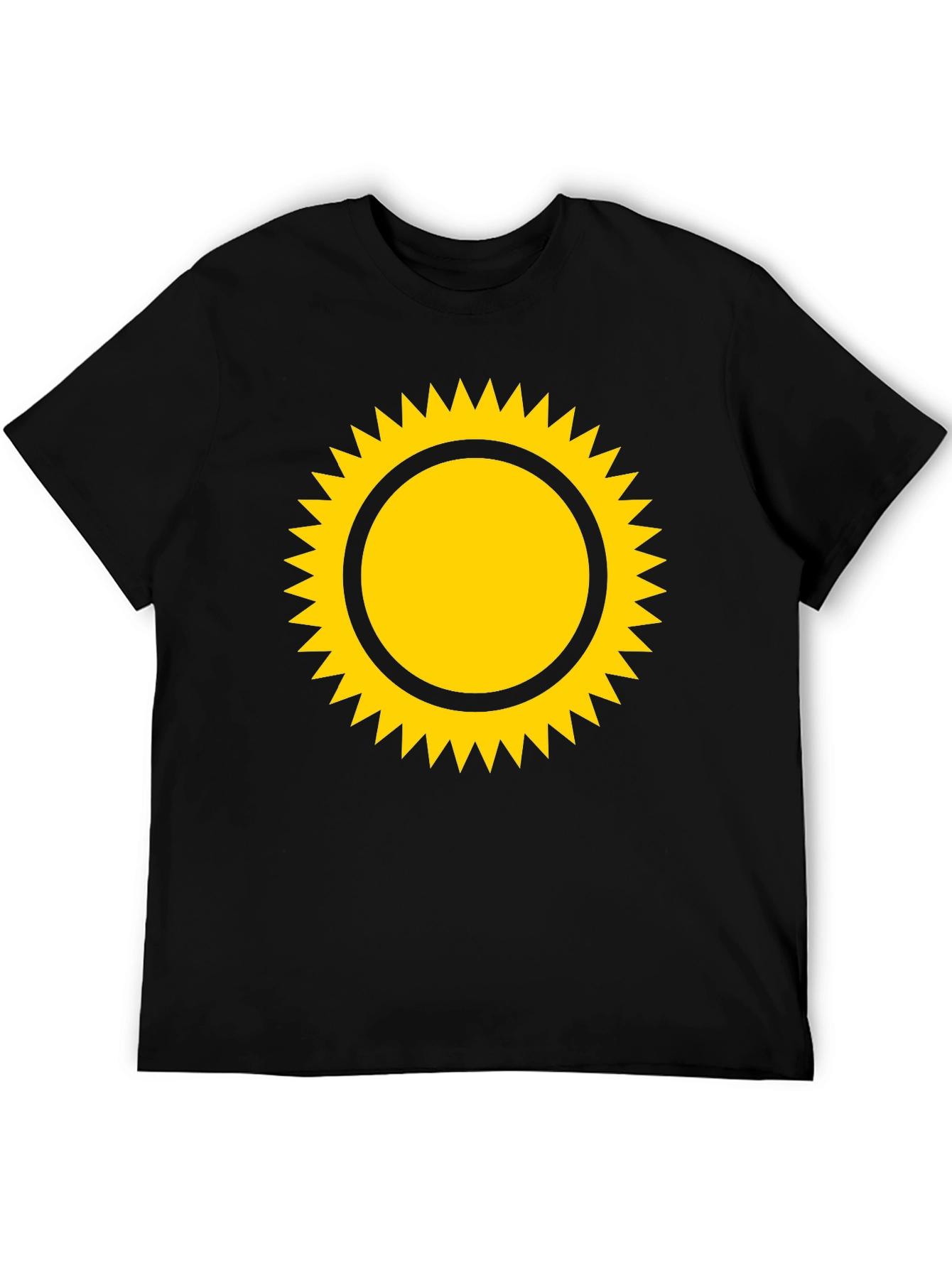 Sunny Graphic Tee - Black Cotton Blend