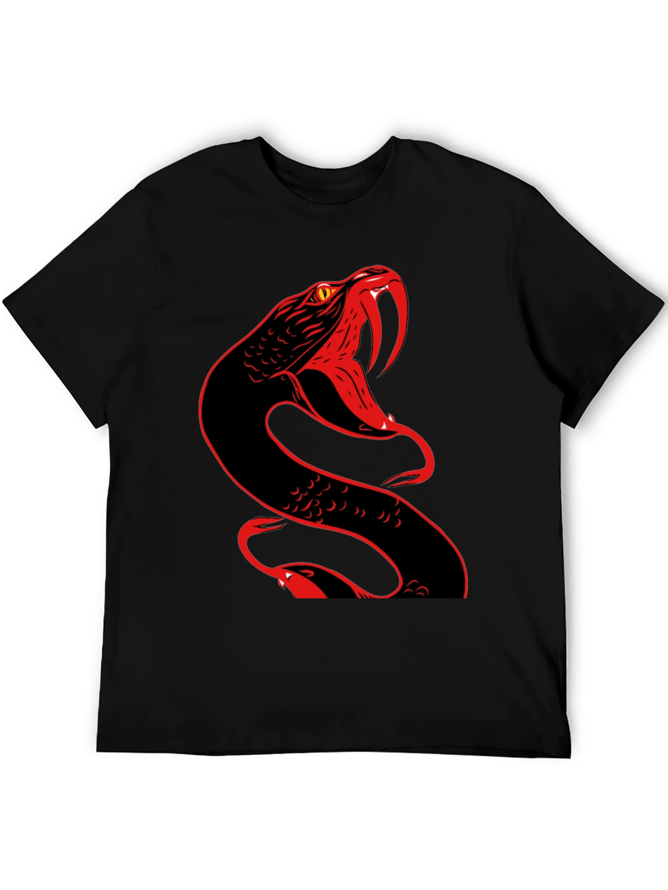 Snake Graphic T-Shirt - Bold & Edgy Design