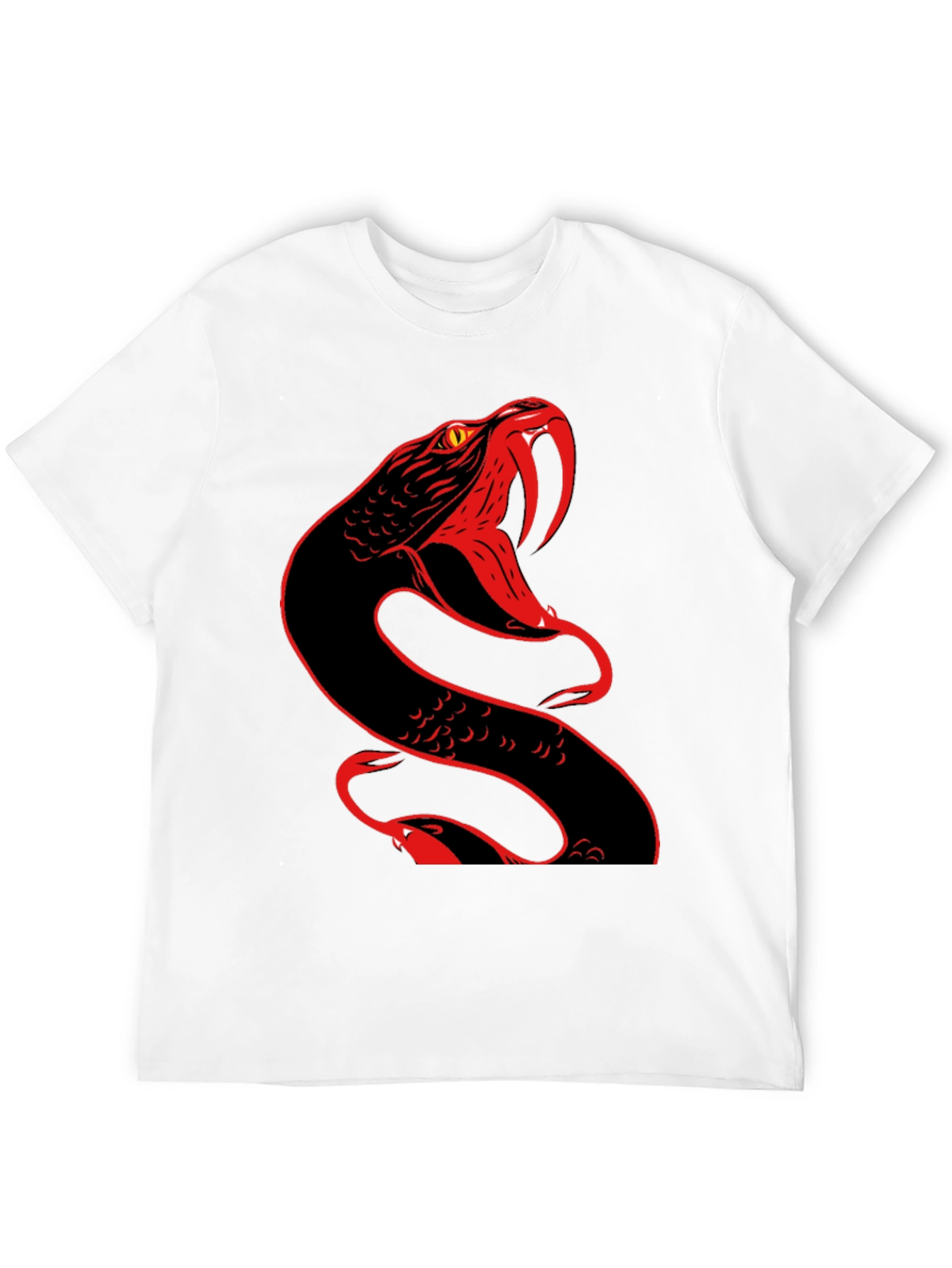 Snake Graphic T-Shirt - Bold & Edgy Design