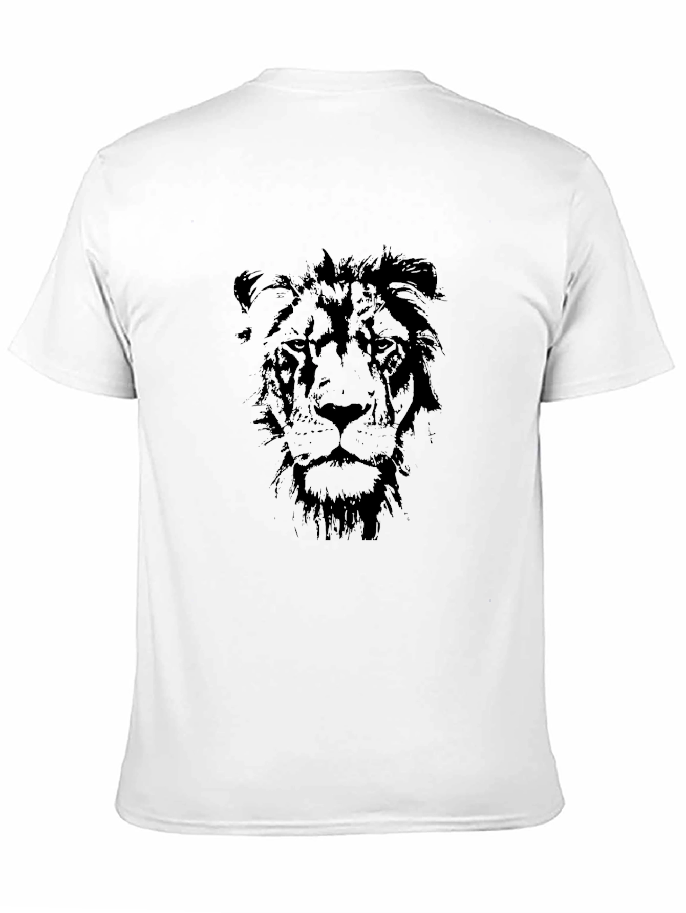 Lion Graphic Black T-Shirt - Mens Casual Wear